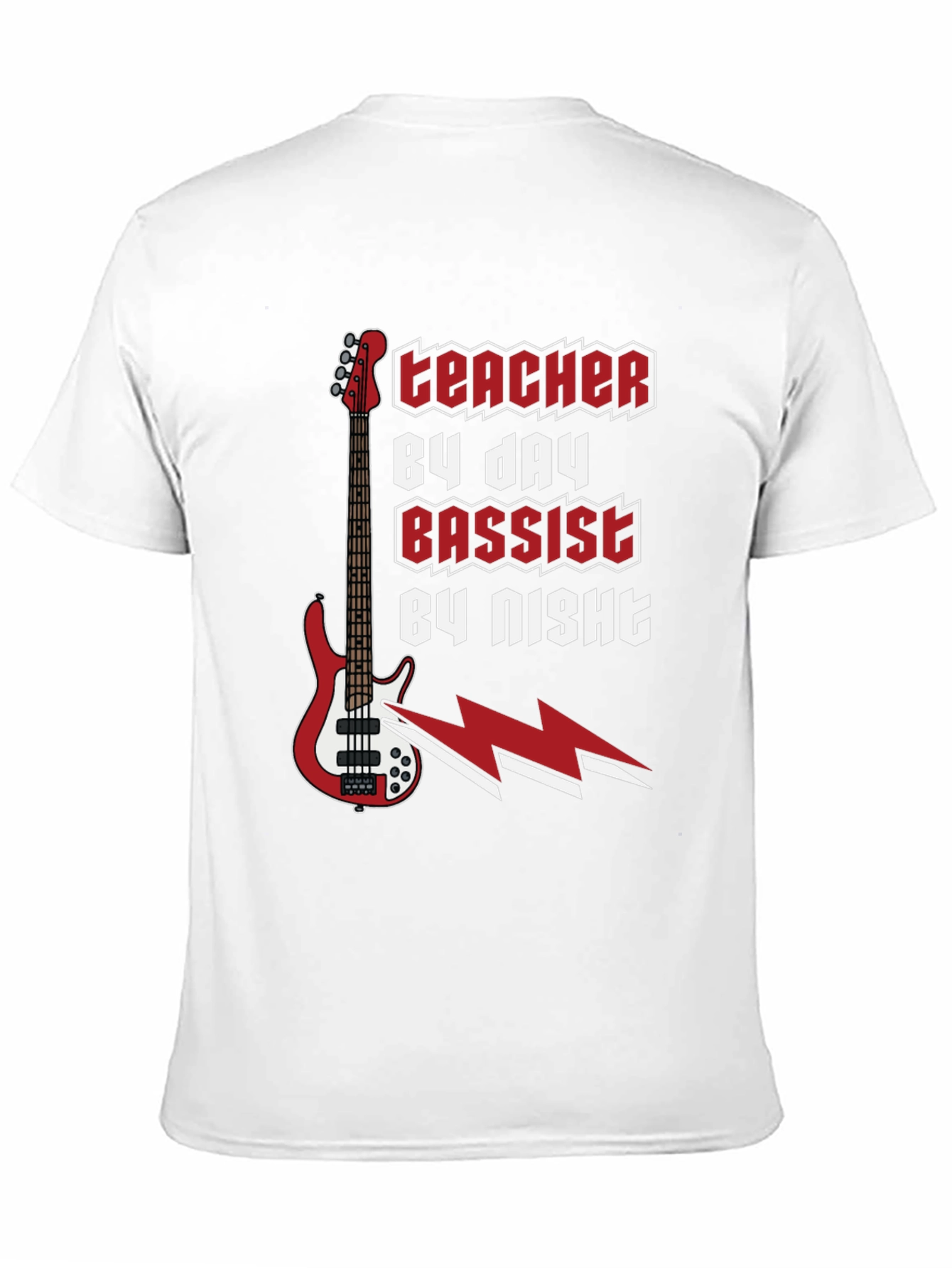 Teacher By Day Bassist By Night Graphic Tee