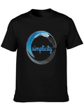 Mens Simplicity Graphic Print Black T-Shirt
