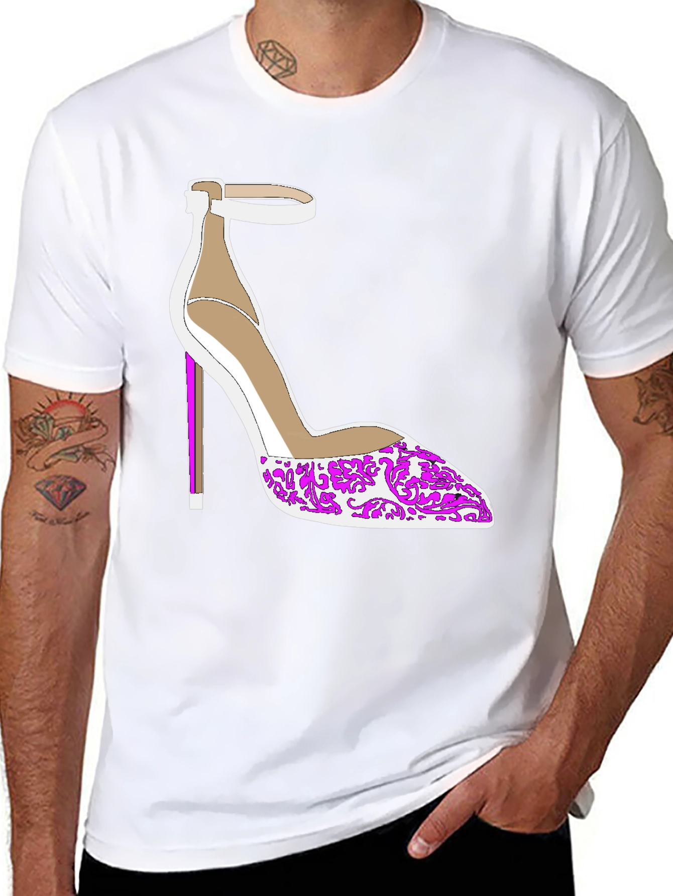 Stiletto Heel Graphic Tee - Fashion Forward Style