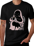 Ghost Coffee T-Shirt - Spooky Relaxed Style