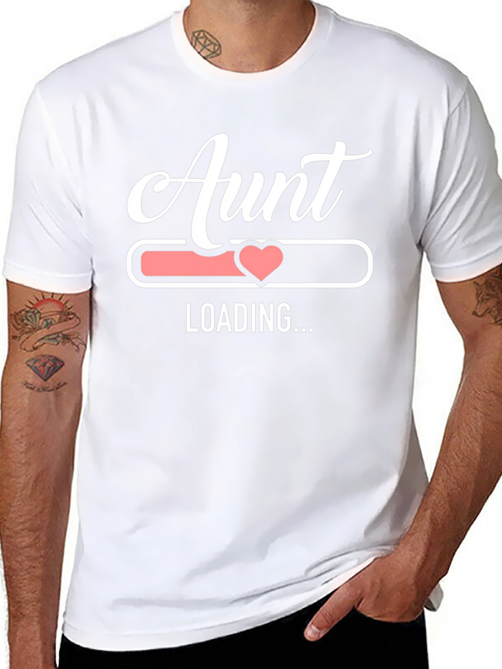 Aunt Loading Funny Graphic Tee - Black