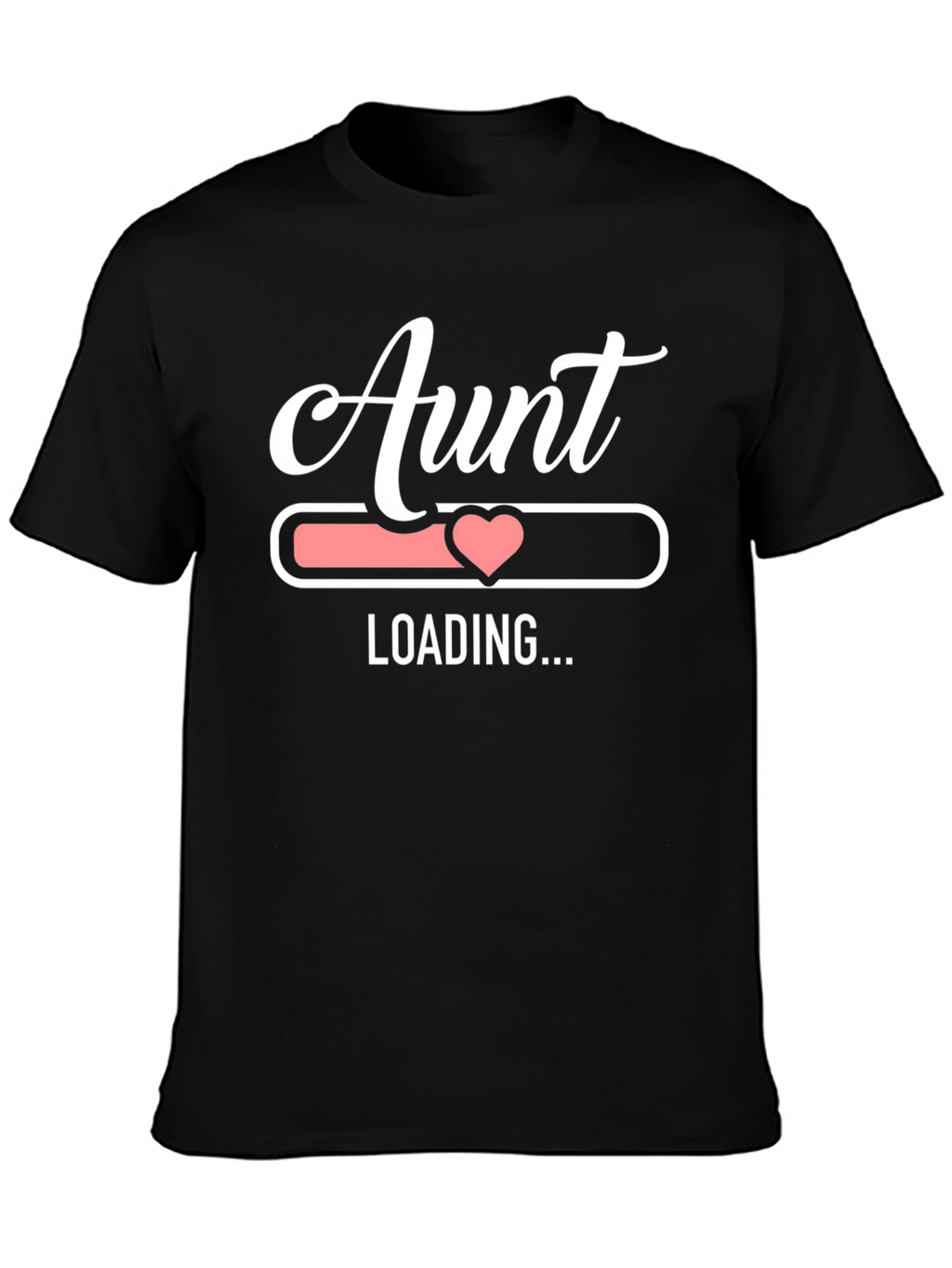 Aunt Loading Funny Graphic Tee - Black