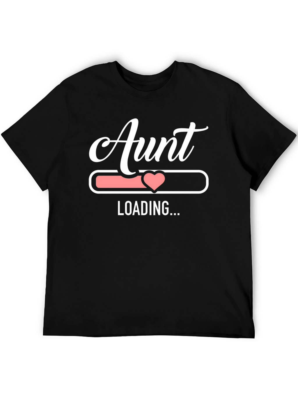 Aunt Loading Funny Graphic Tee - Black