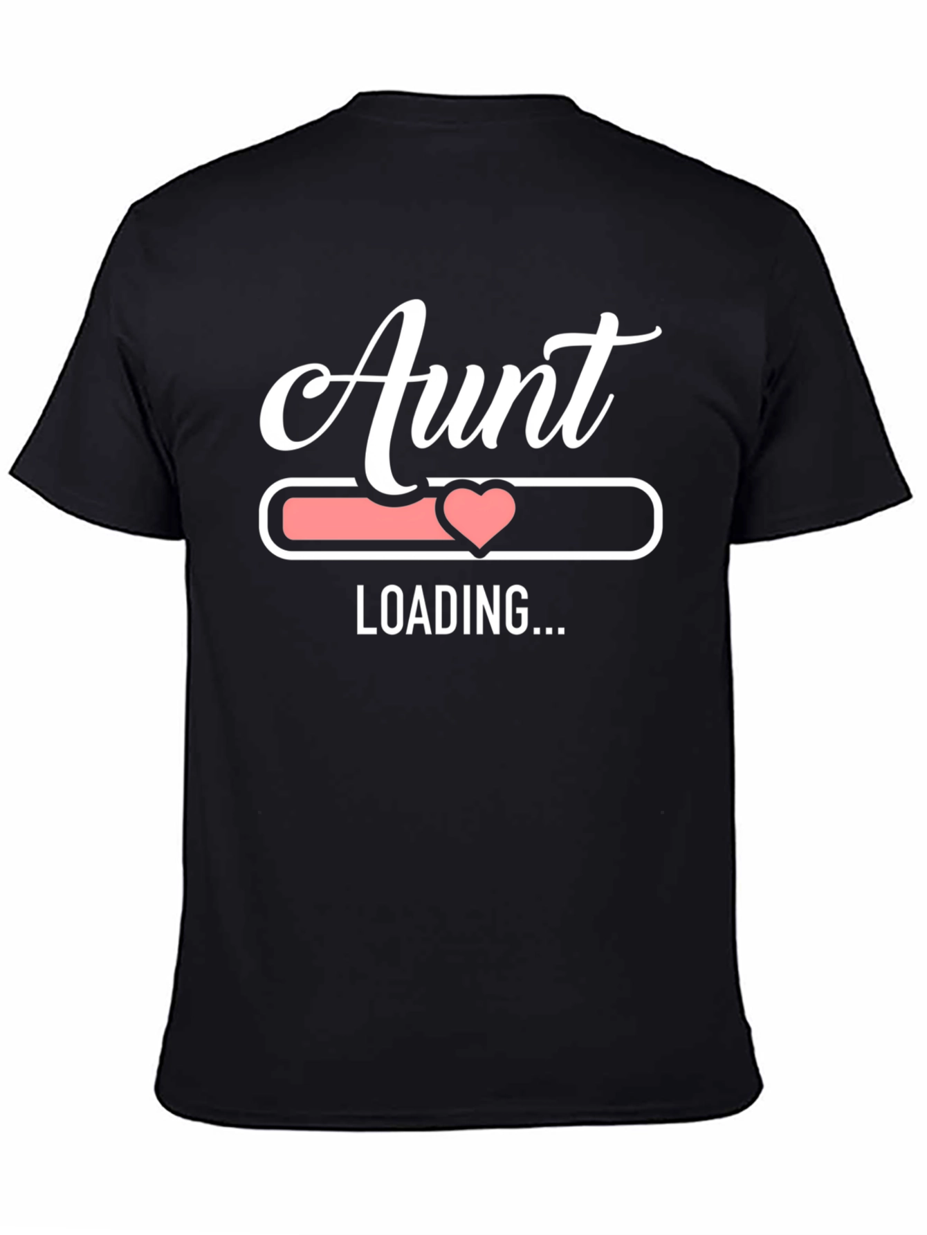 Aunt Loading Funny Graphic Tee - Black