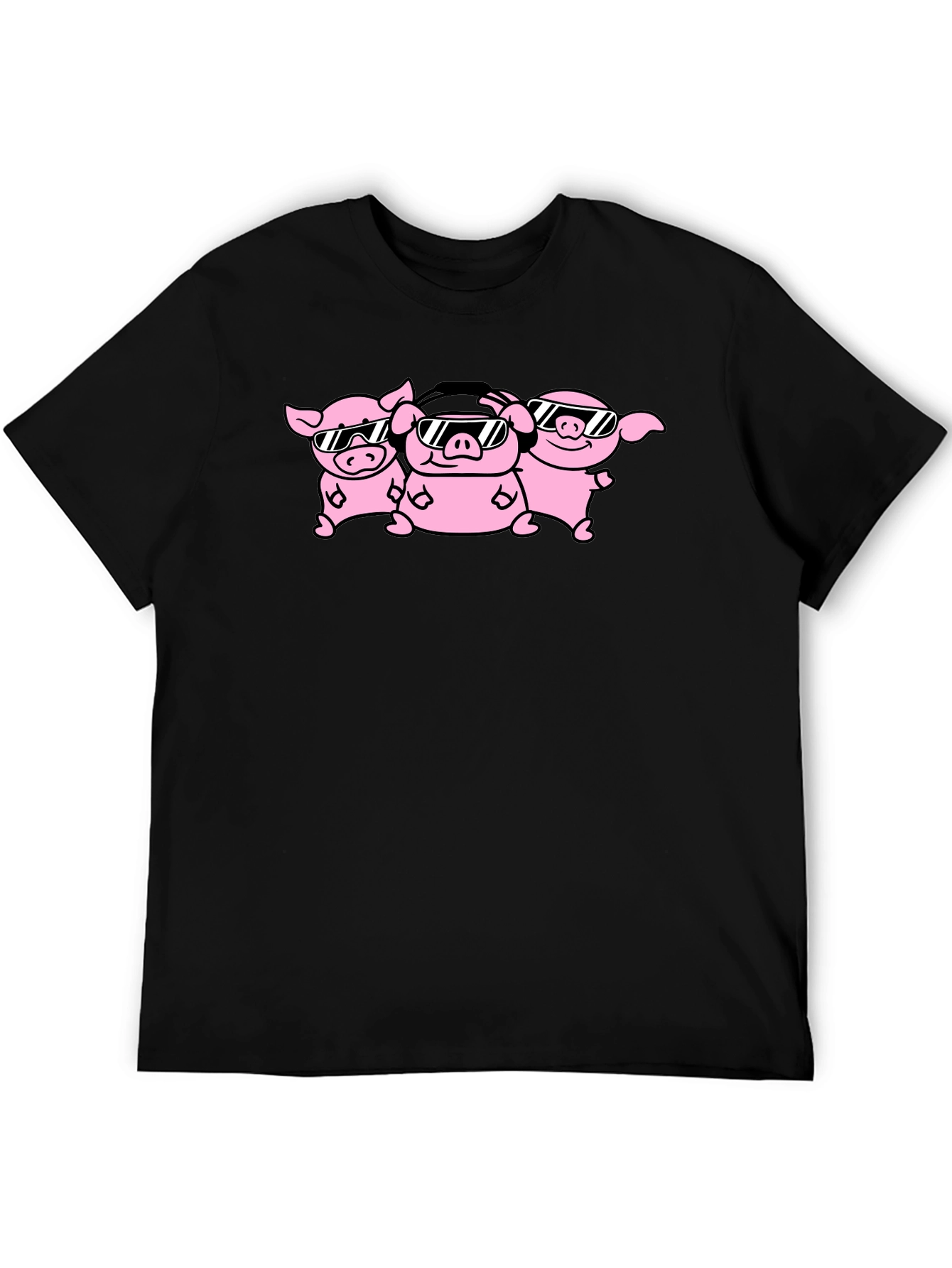 Cool Pig Squad Black T-Shirt