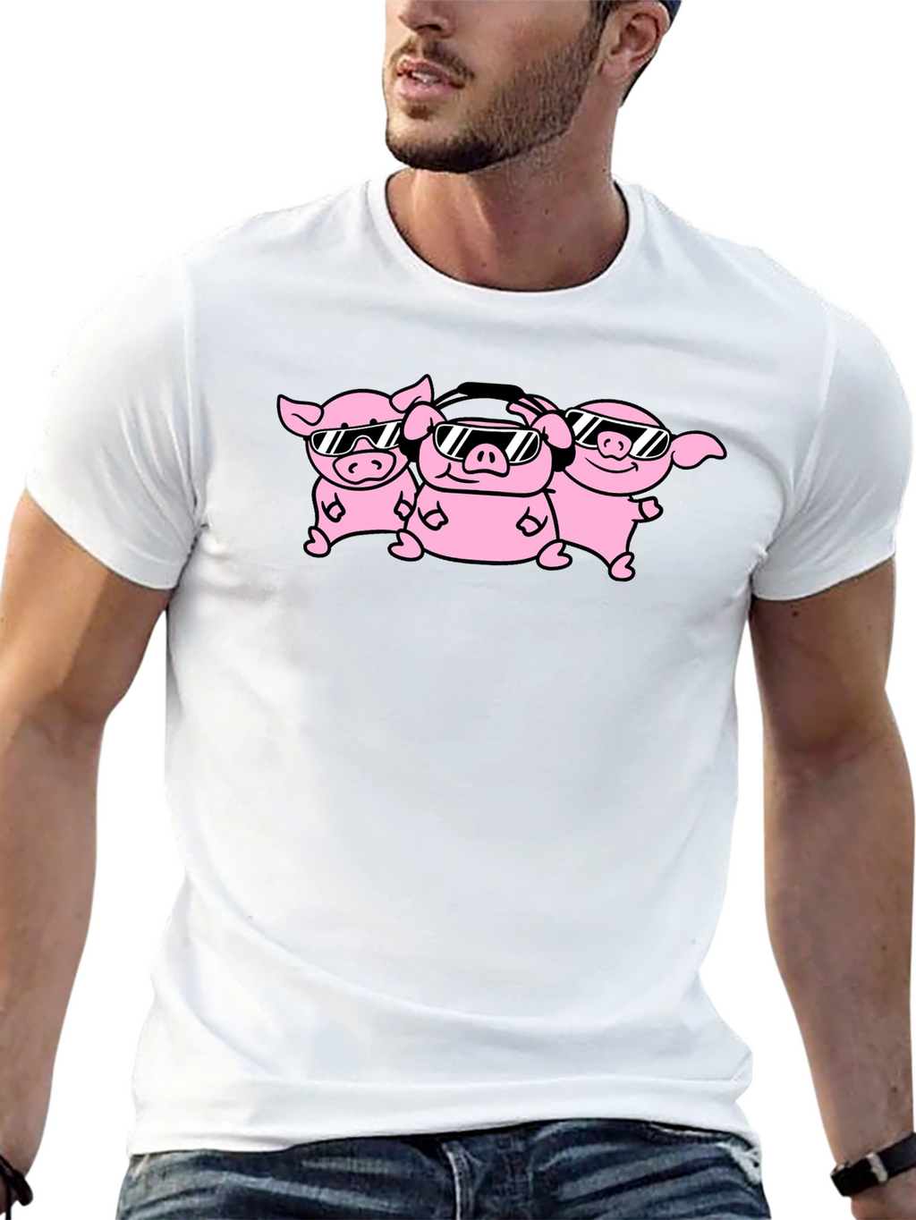 Cool Pig Squad Black T-Shirt