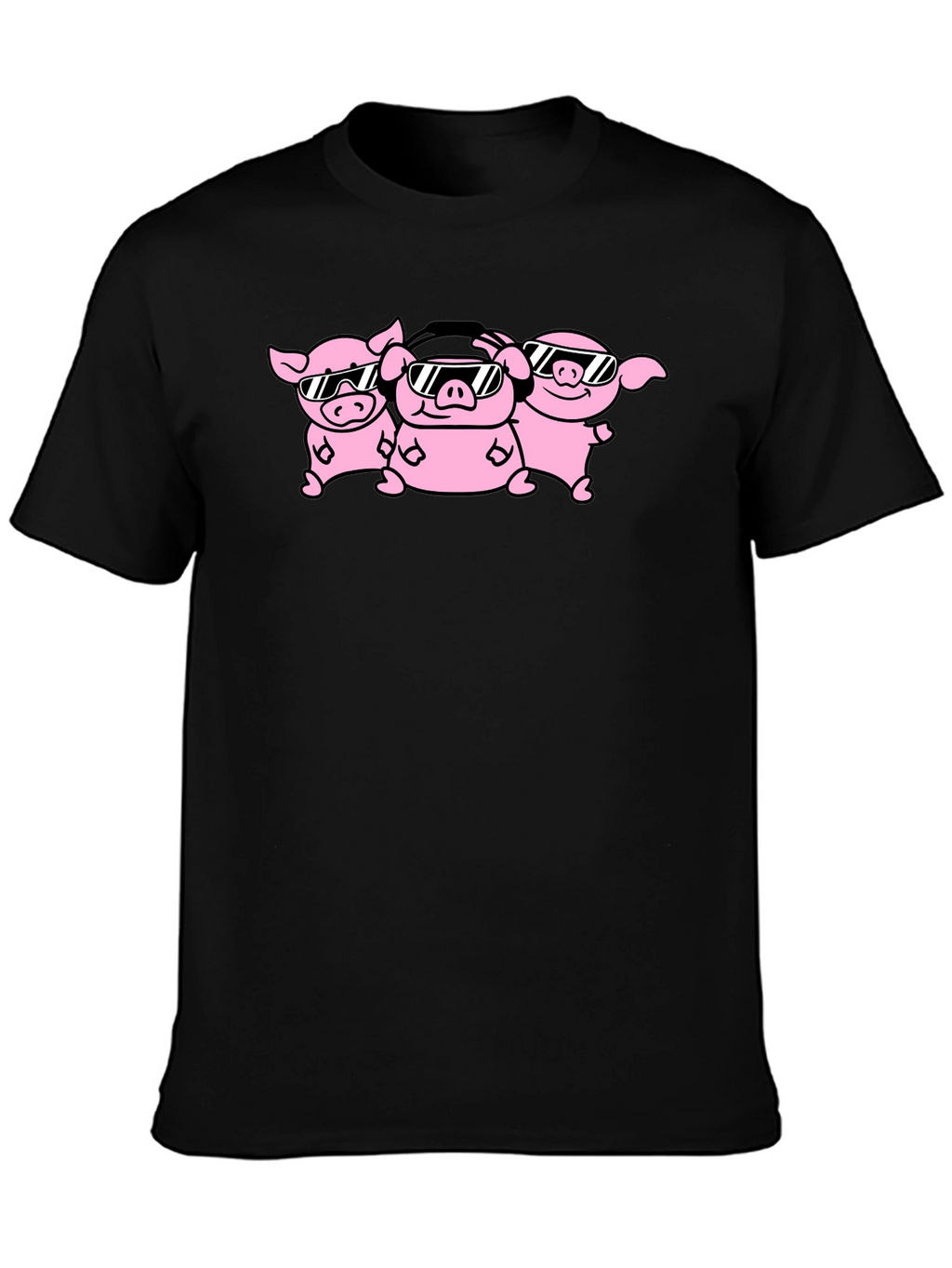 Cool Pig Squad Black T-Shirt