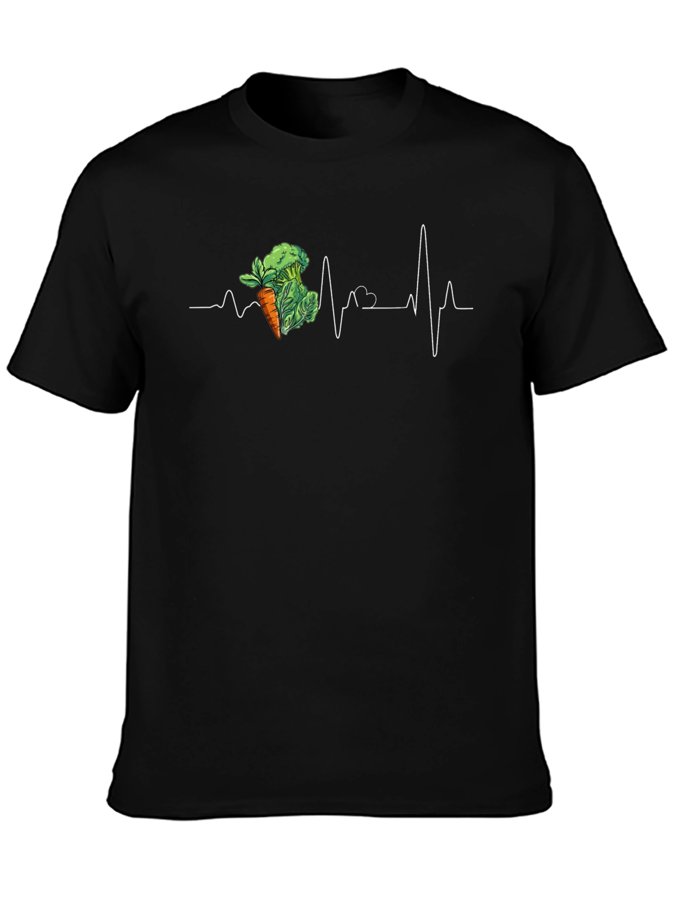 Vegan Heartbeat Graphic Tee - Health & Lifestyle