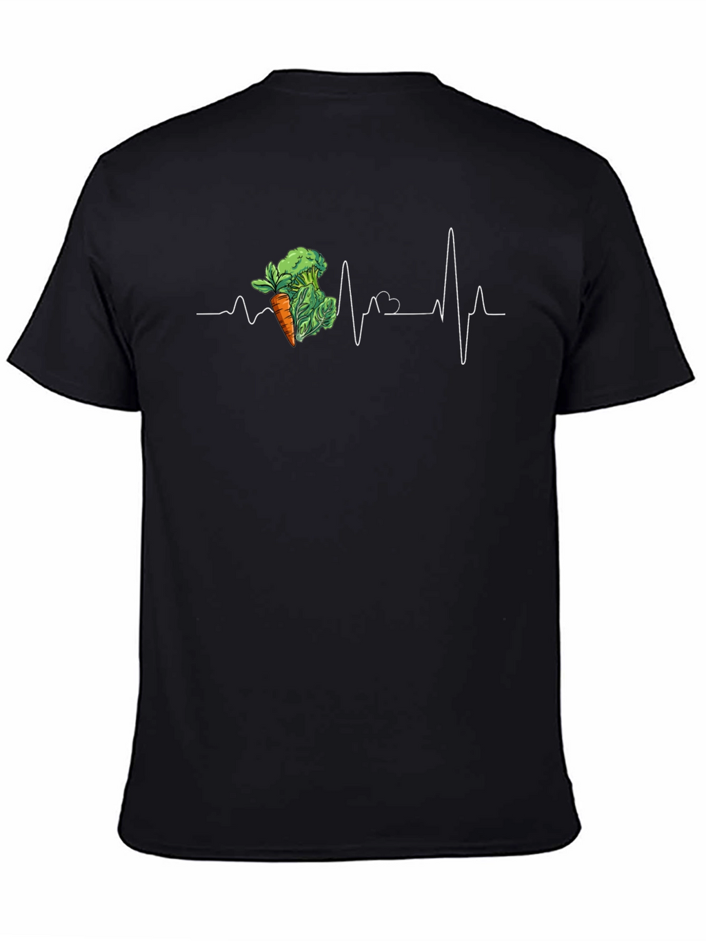 Vegan Heartbeat Graphic Tee - Health & Lifestyle
