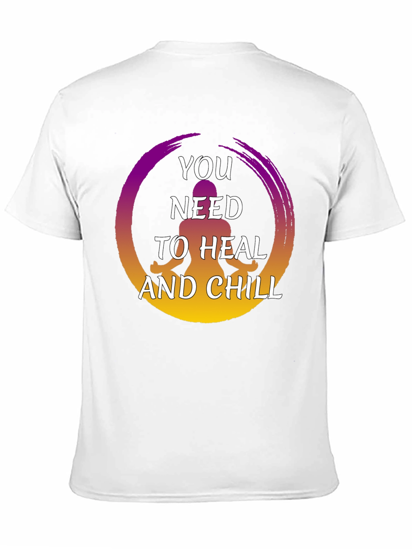 Heal and Chill Graphic Tee - Zen Meditation Shirt