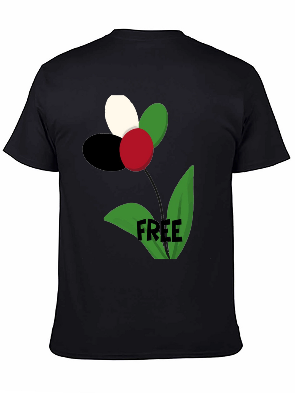 Political Flower Free Palestine T-Shirt