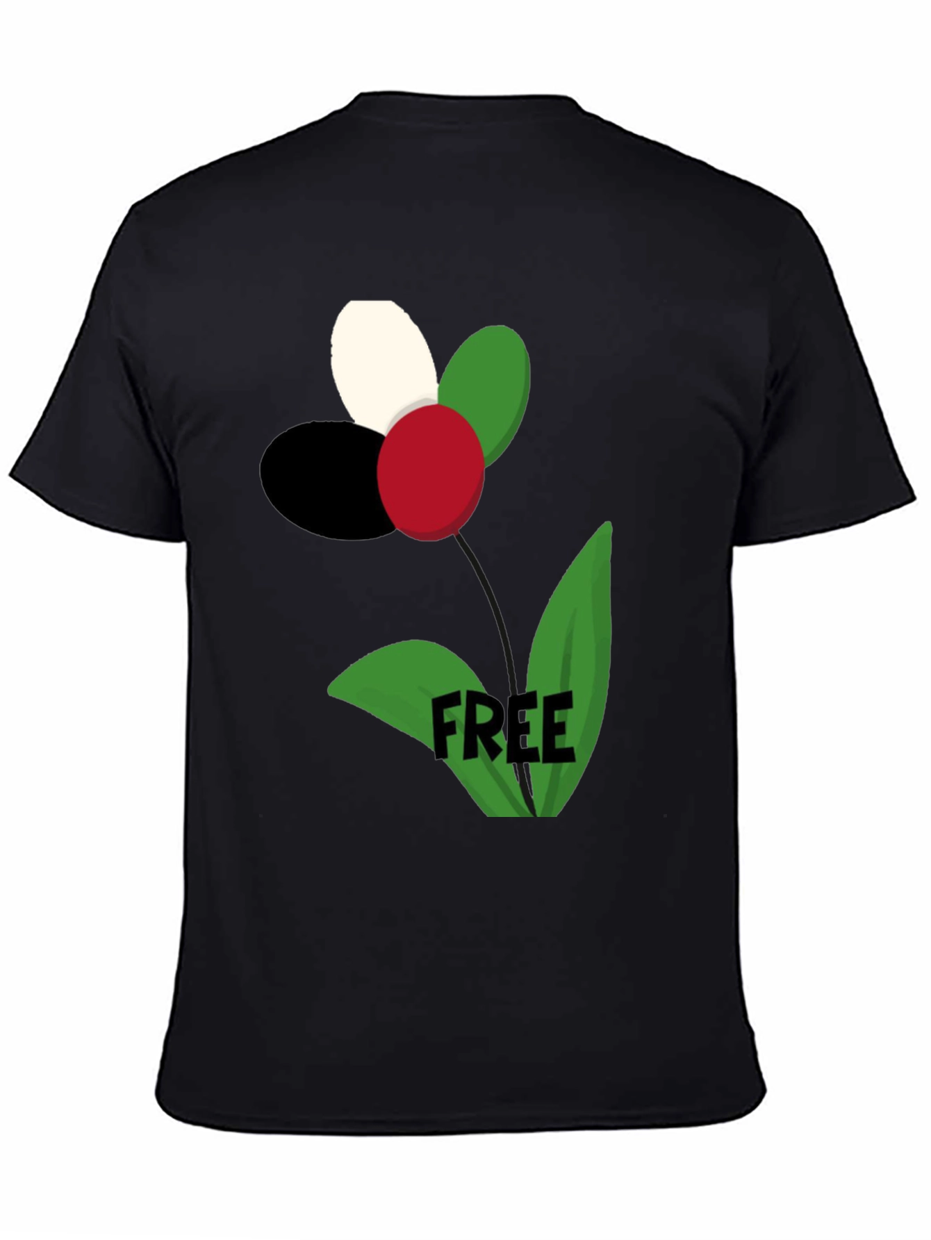 Political Flower Free Palestine T-Shirt