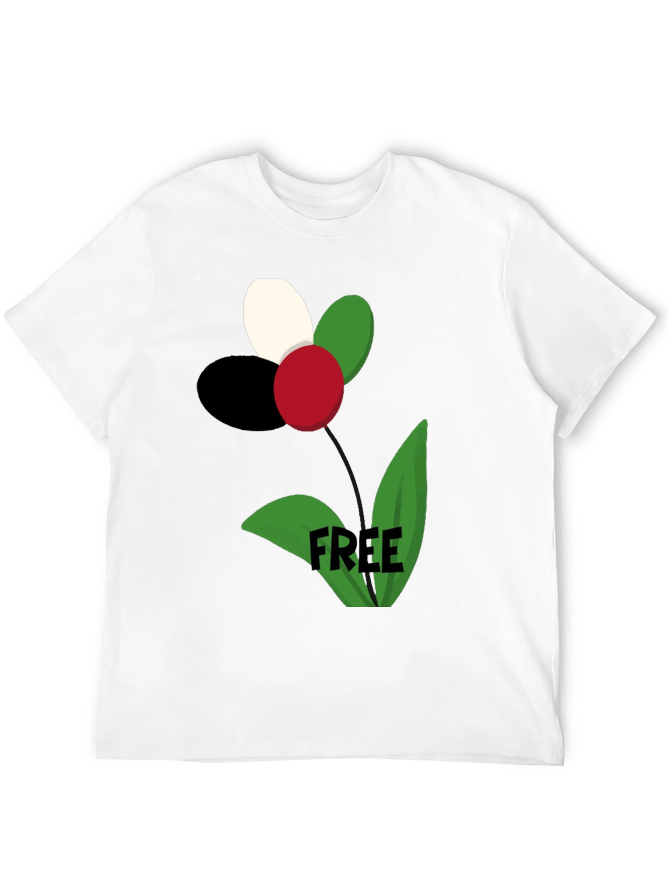 Political Flower Free Palestine T-Shirt