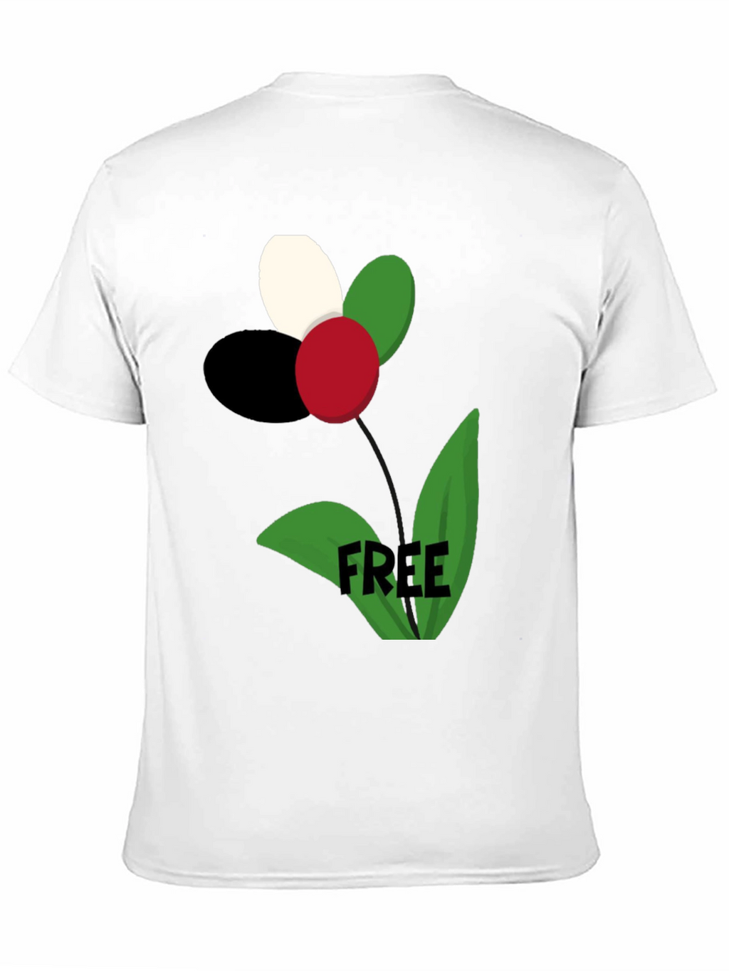 Political Flower Free Palestine T-Shirt