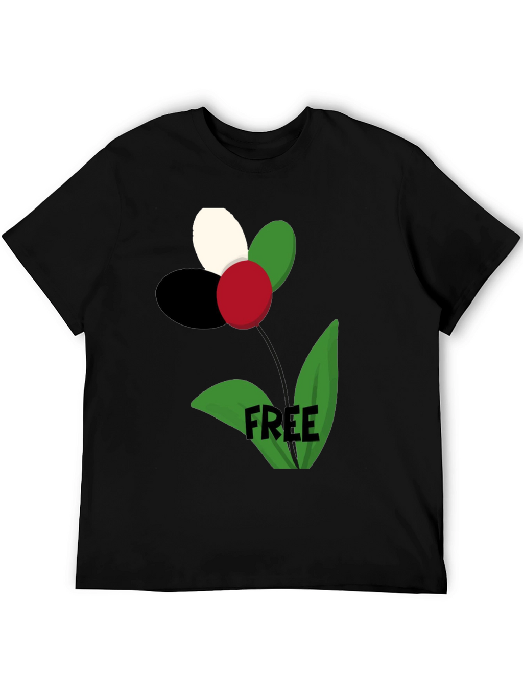 Political Flower Free Palestine T-Shirt