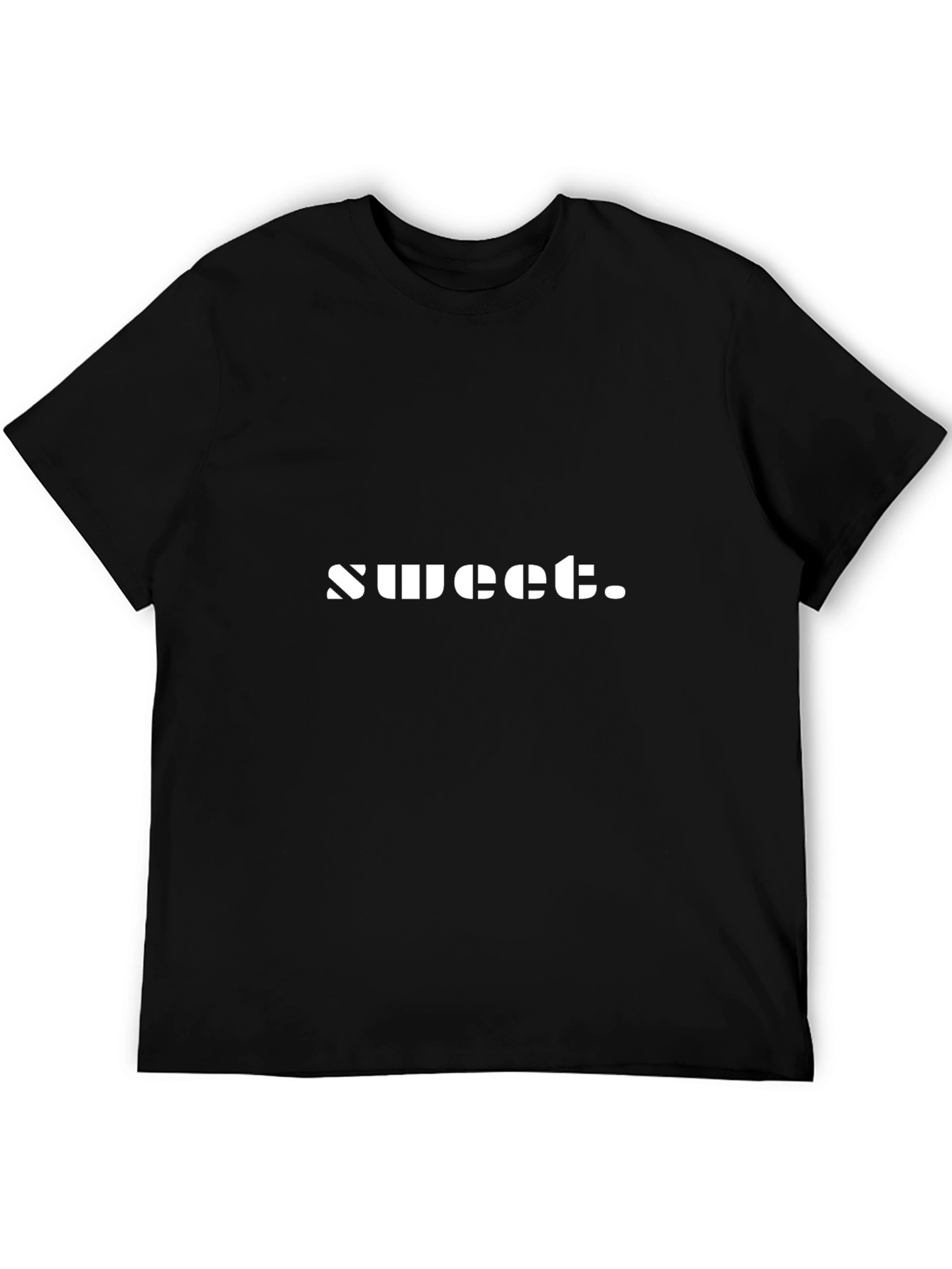 Sweet Graphic Tee - Black Cotton Comfort