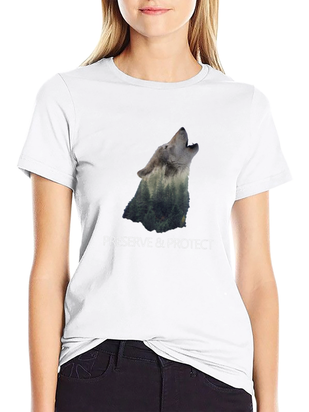 Nature Wolf Graphic Tee - Preserve & Protect