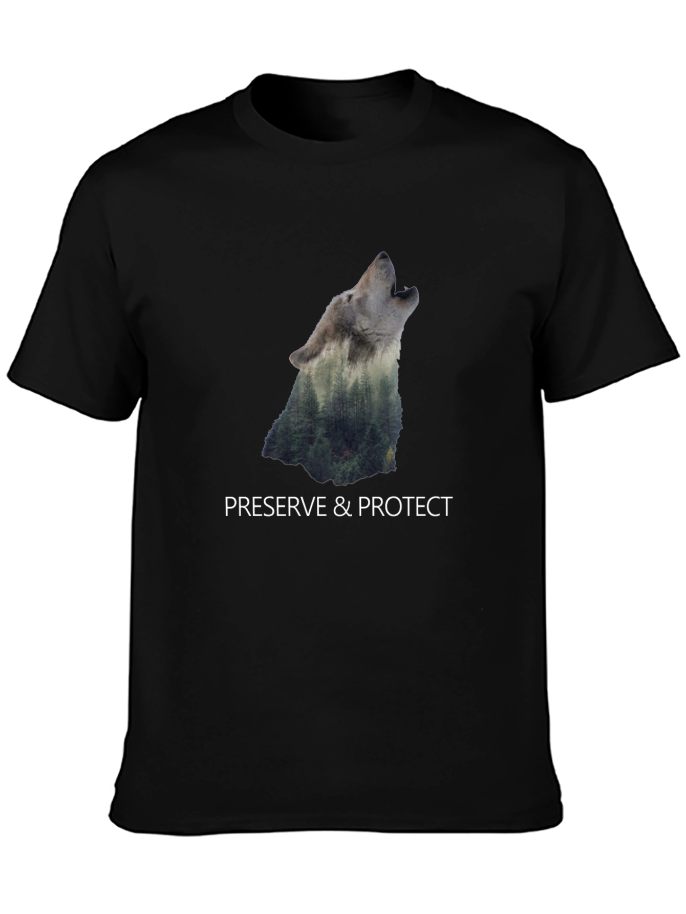 Nature Wolf Graphic Tee - Preserve & Protect
