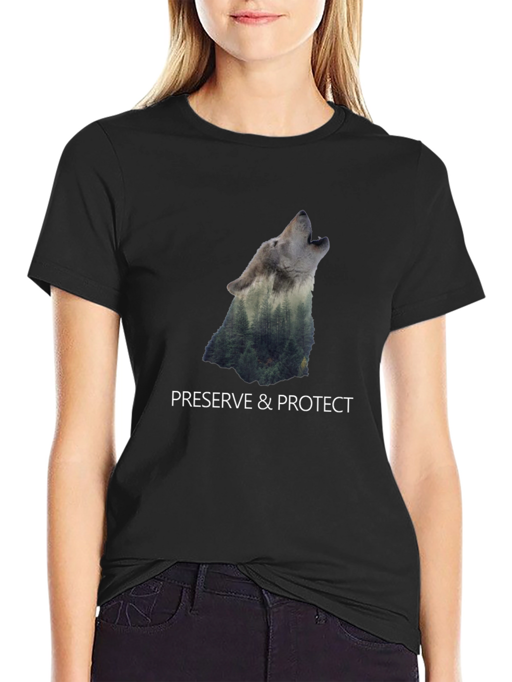 Nature Wolf Graphic Tee - Preserve & Protect