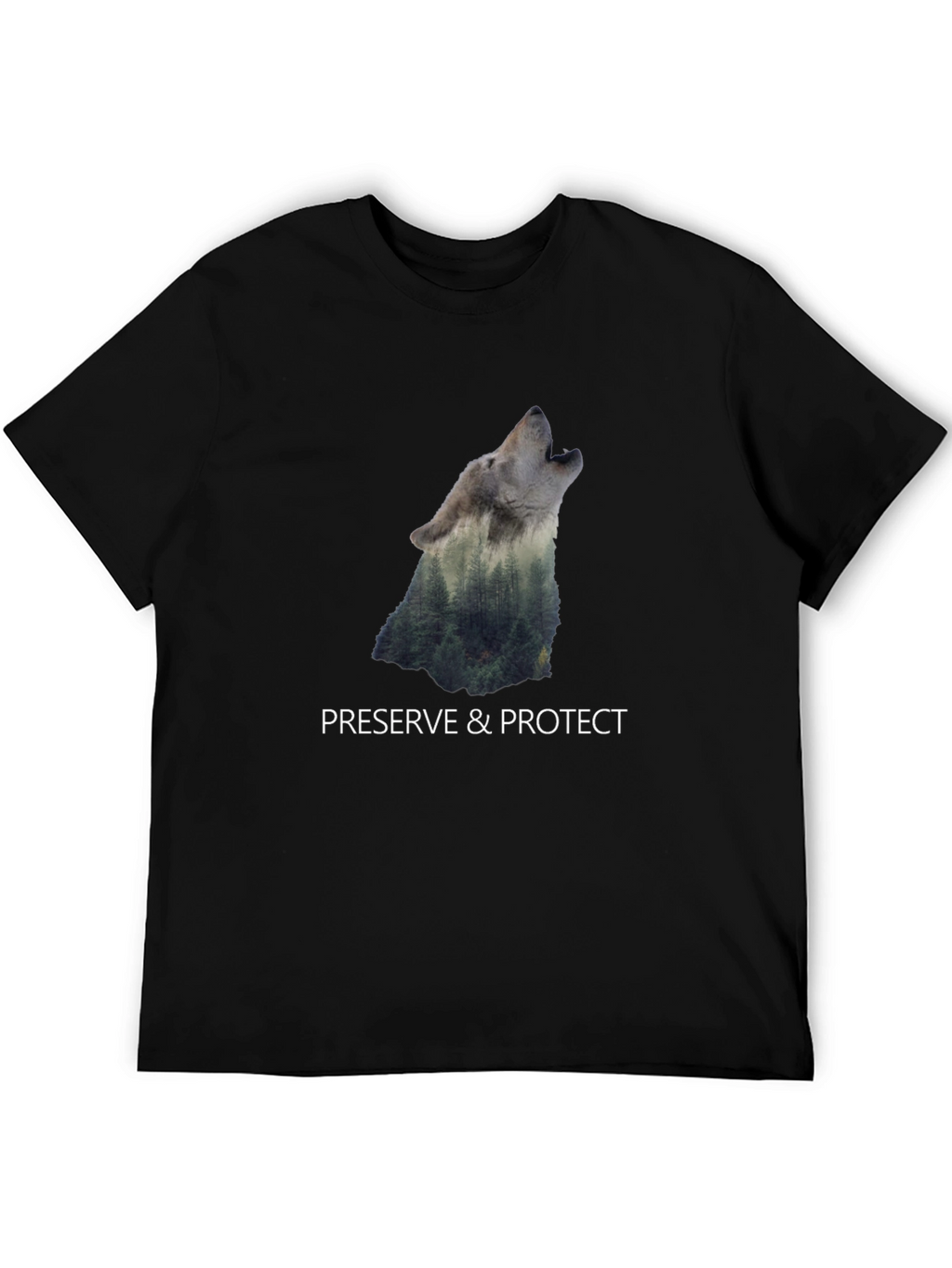 Nature Wolf Graphic Tee - Preserve & Protect