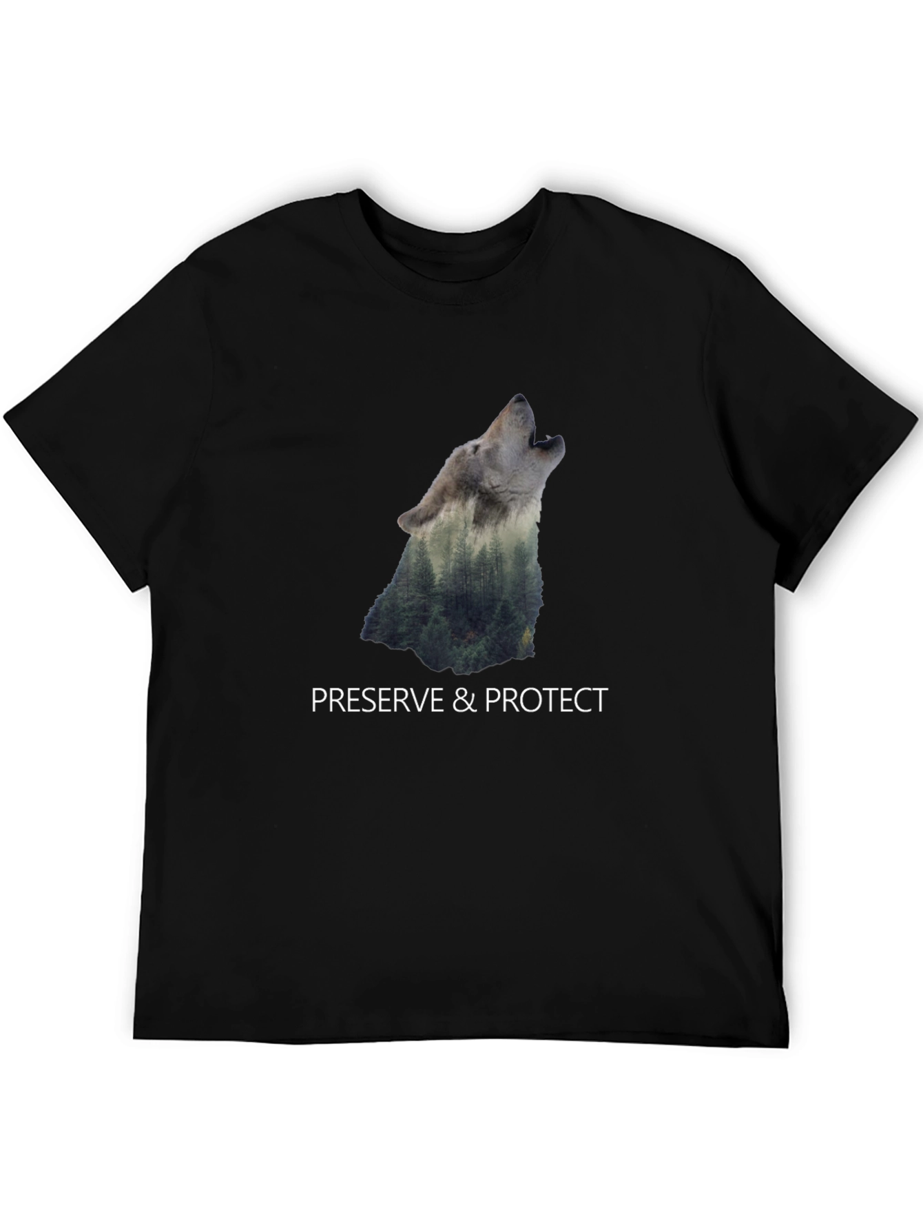 Nature Wolf Graphic Tee - Preserve & Protect
