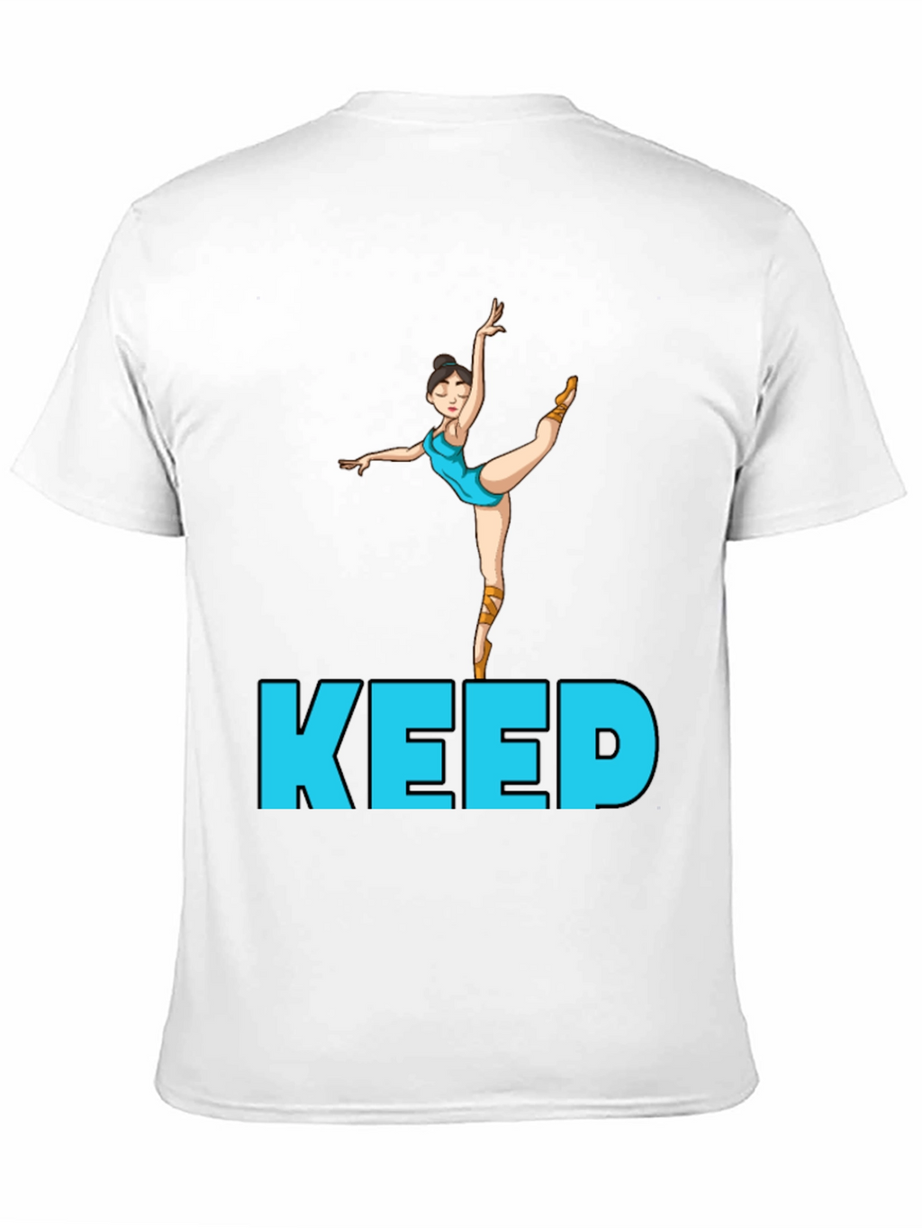 Ballet Dancer Keep Going Black Tee
