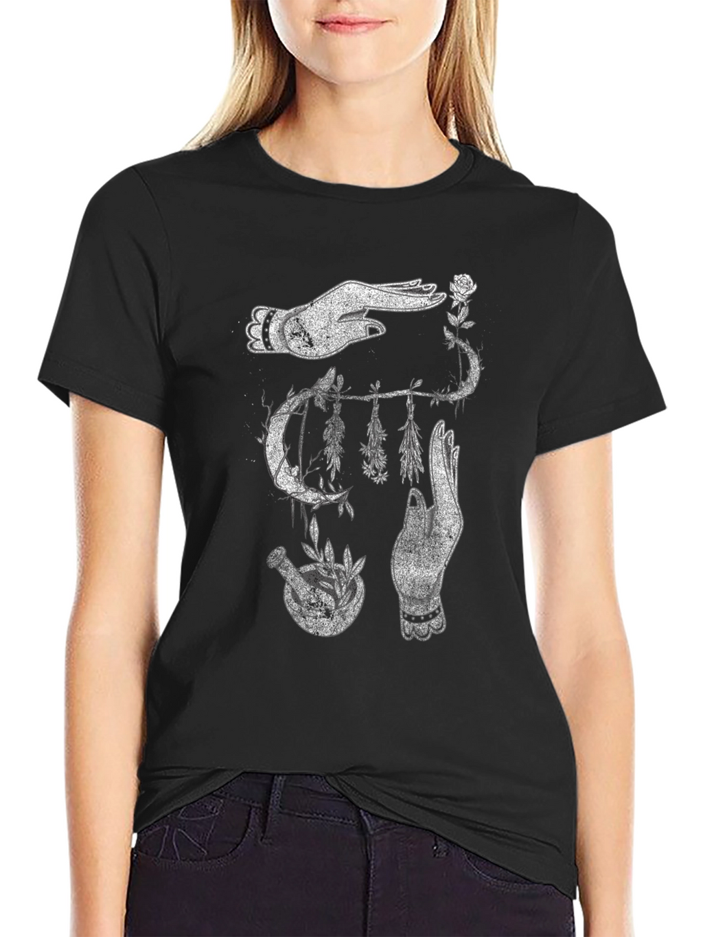 Mystic Hands Graphic T-Shirt - Unisex Black Tee