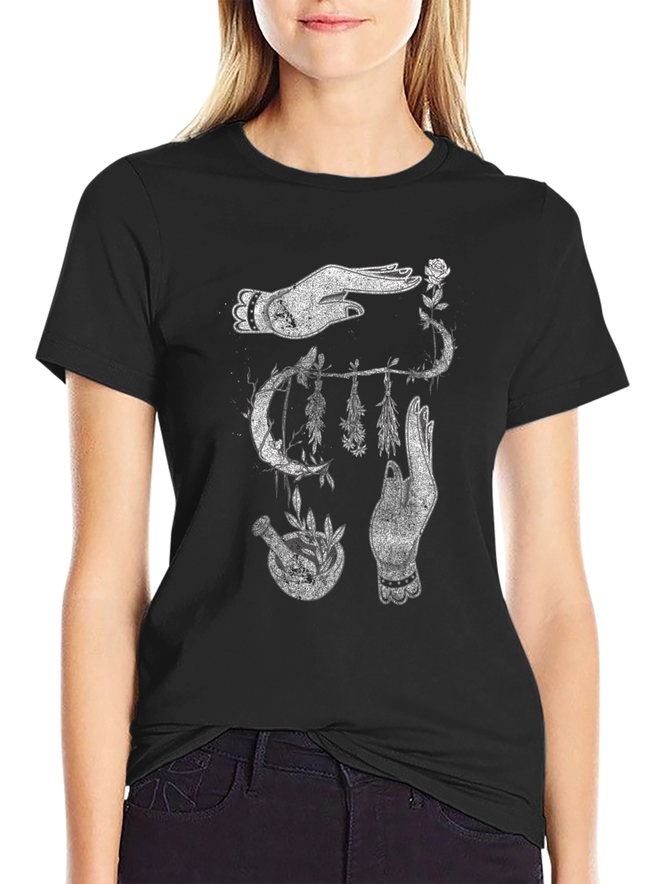 Mystic Hands Graphic T-Shirt - Unisex Black Tee