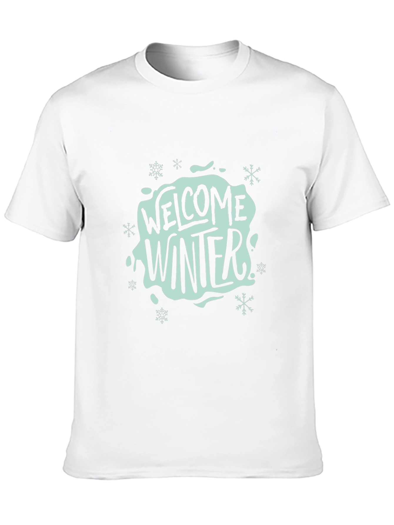 Welcome Winter Black Graphic Tee