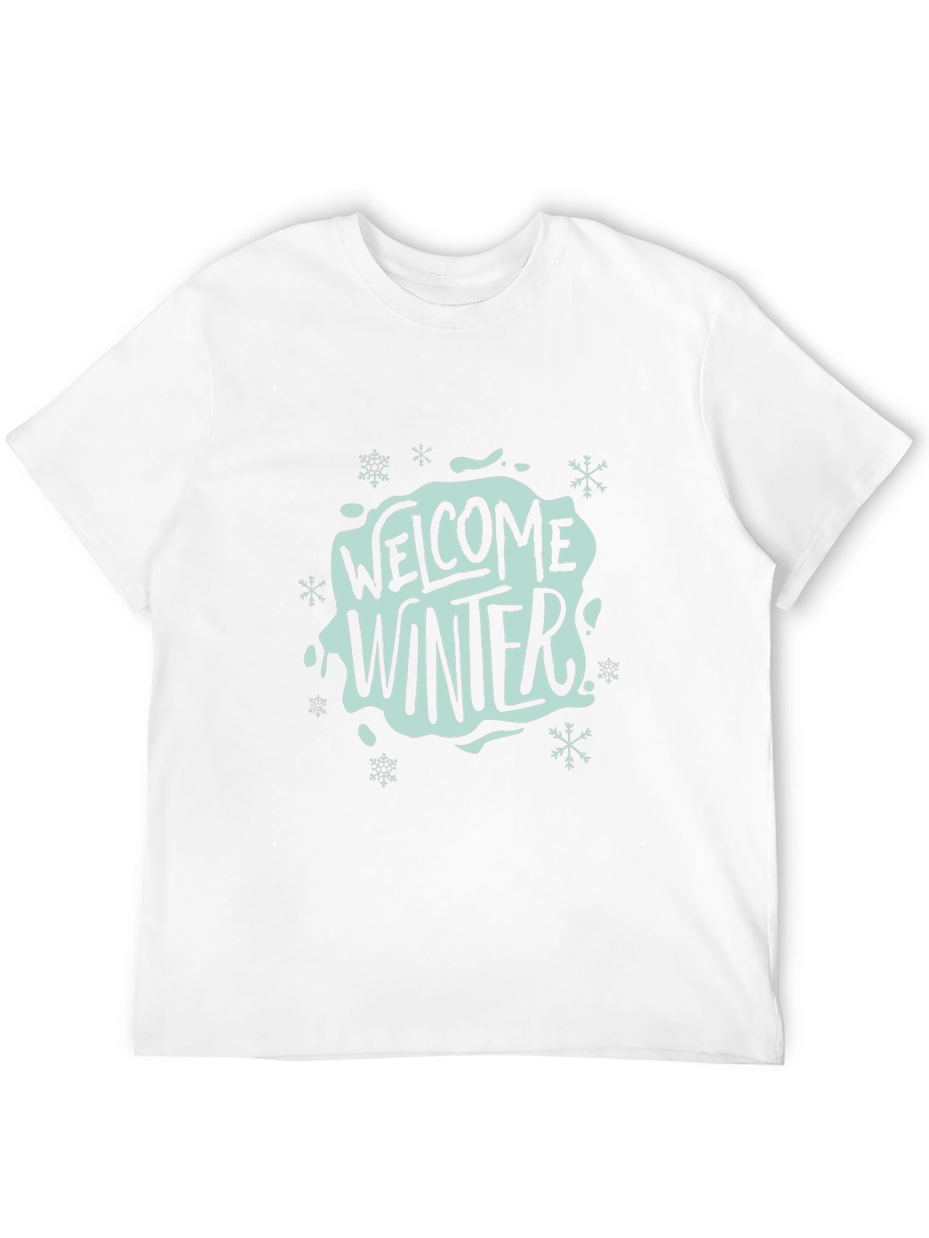 Welcome Winter Black Graphic Tee