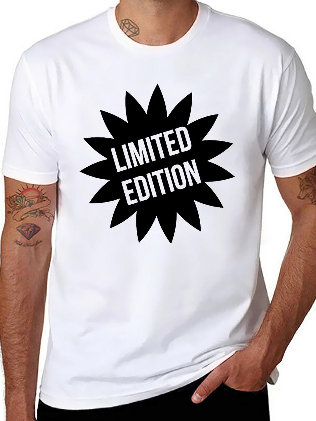 Limited Edition Mens Black Graphic Tee