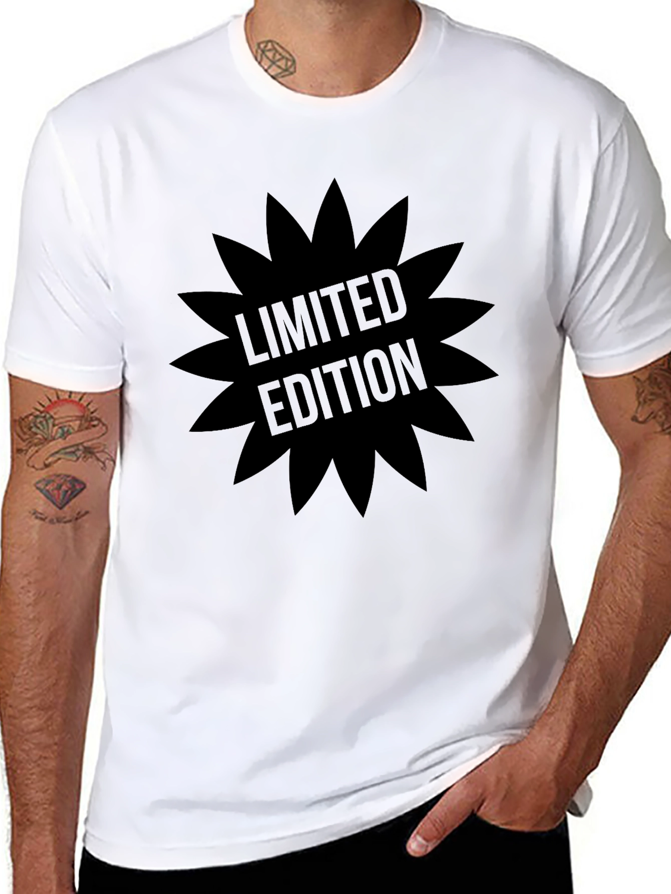 Limited Edition Mens Black Graphic Tee