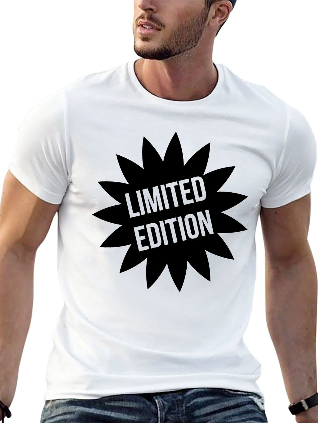 Limited Edition Mens Black Graphic Tee