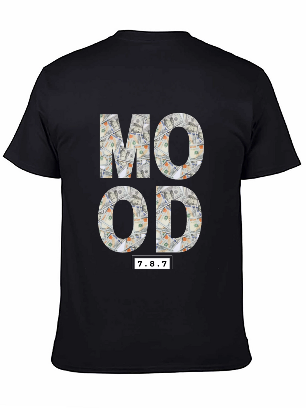 Money Mood Black Graphic T-Shirt