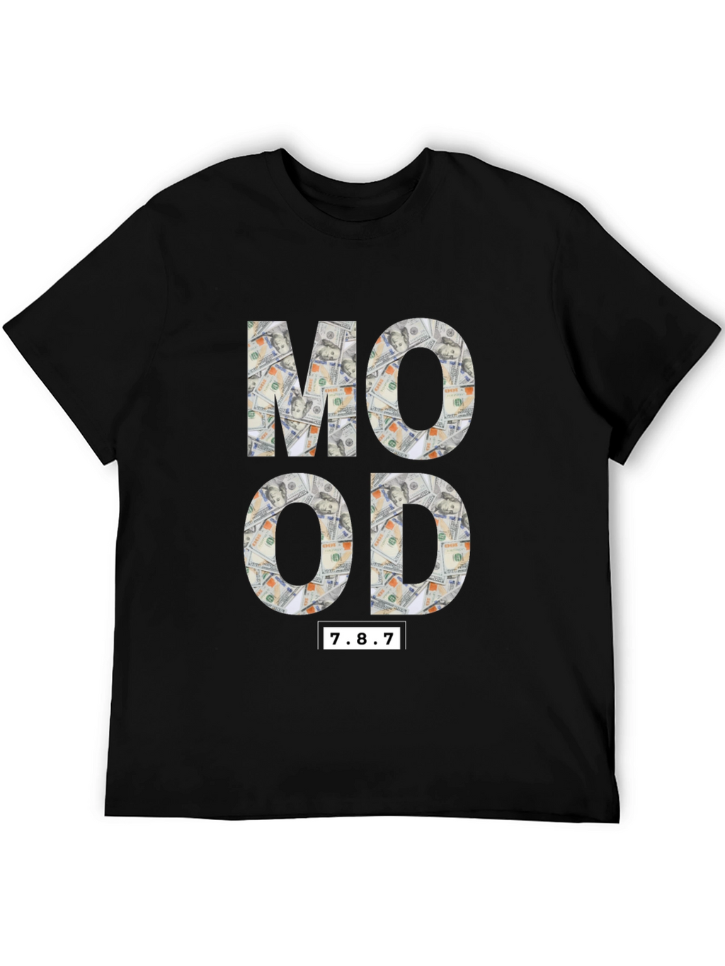 Money Mood Black Graphic T-Shirt