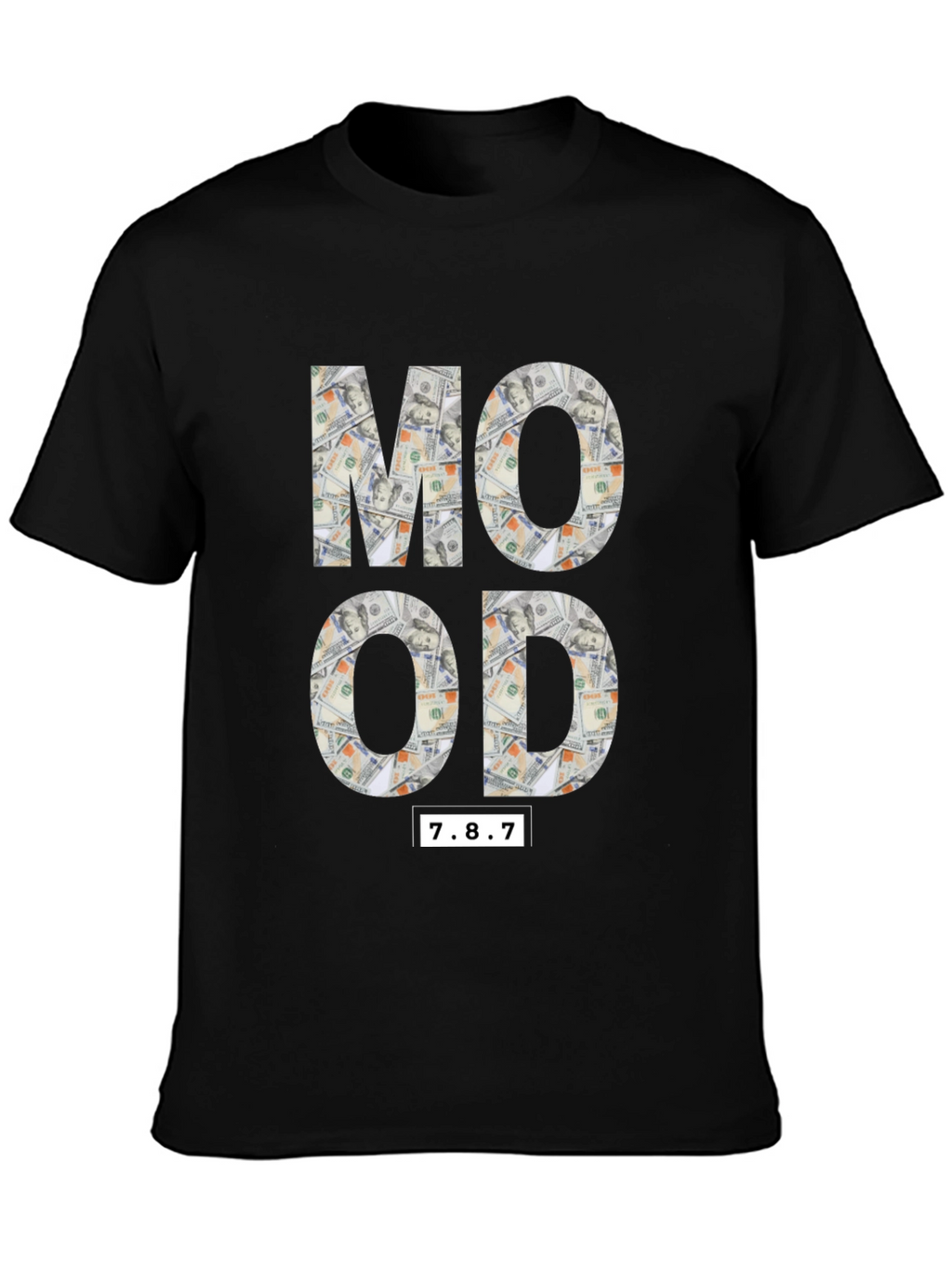 Money Mood Black Graphic T-Shirt