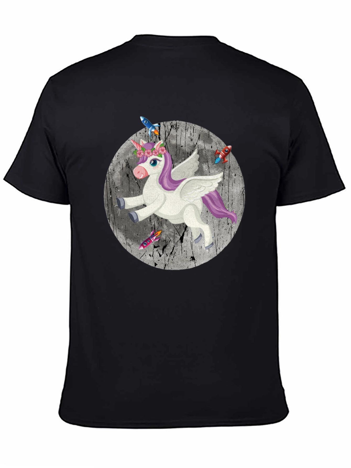 Unicorn Rocket T-Shirt - Magical Space Adventure Tee
