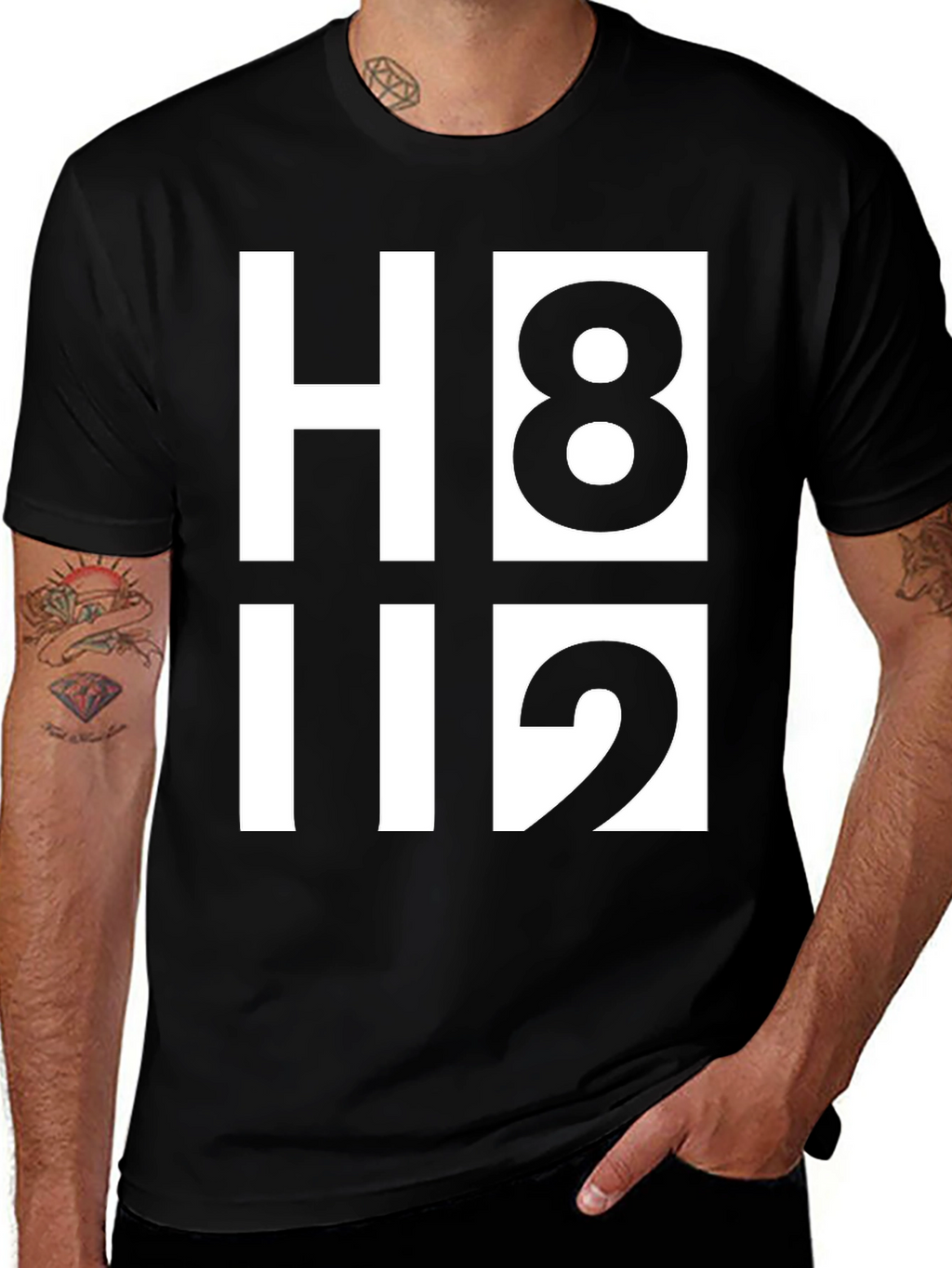 H8 112 Graphic Tee - Bold Statement Shirt