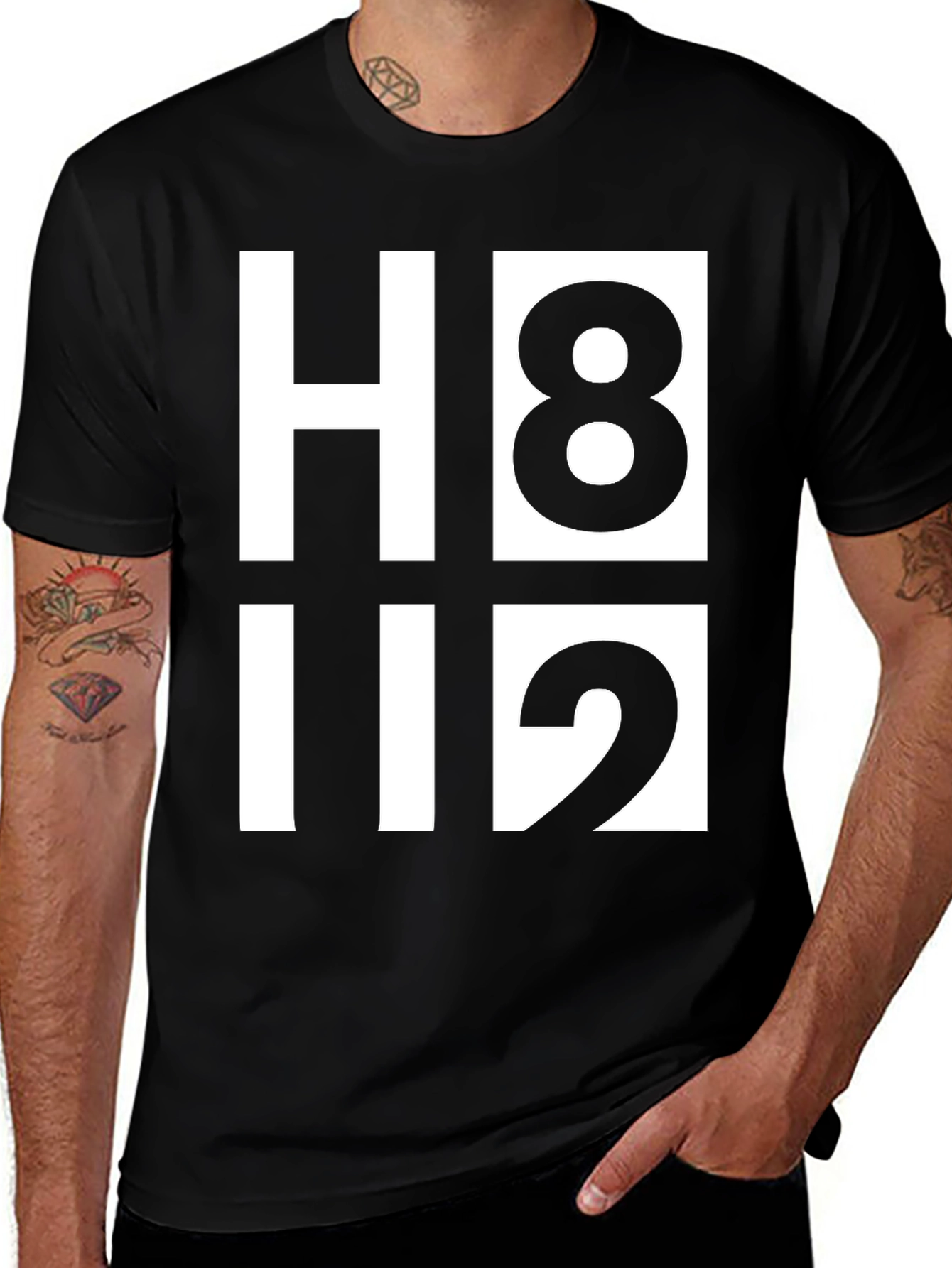 H8 112 Graphic Tee - Bold Statement Shirt