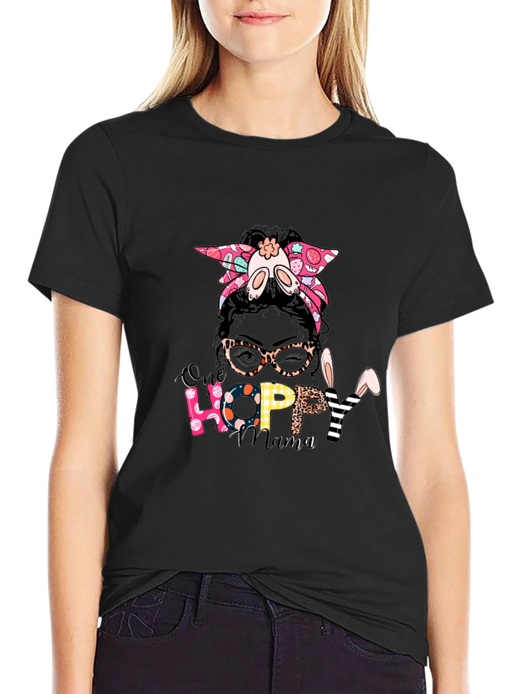 Hoppy Mama Easter Graphic Tee