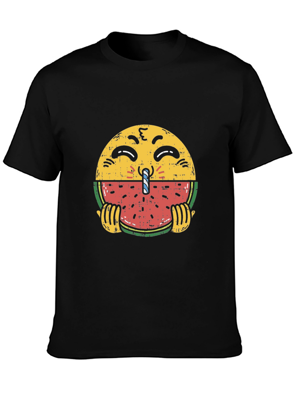 Emoji Watermelon T-Shirt - Quirky Summer Style