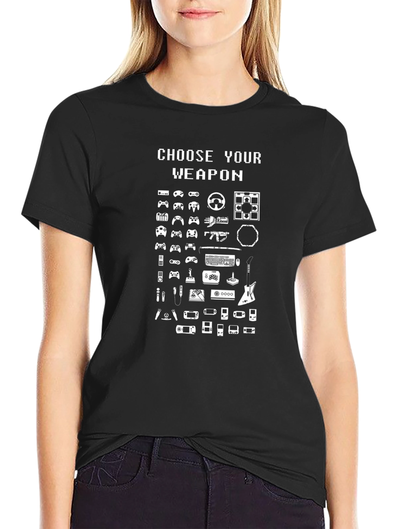 Choose Your Weapon Gamer Graphic Tee