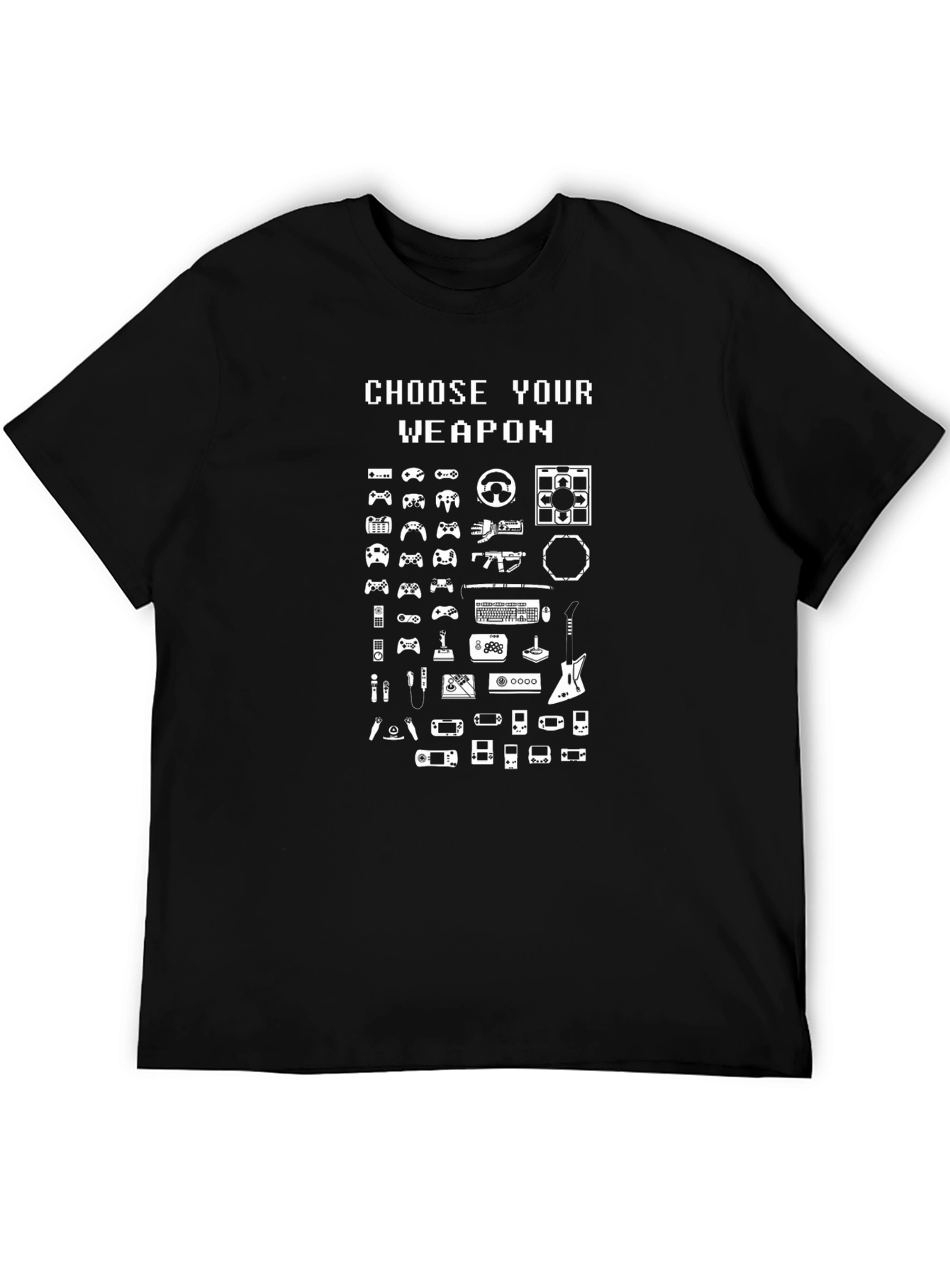 Choose Your Weapon Gamer Graphic Tee
