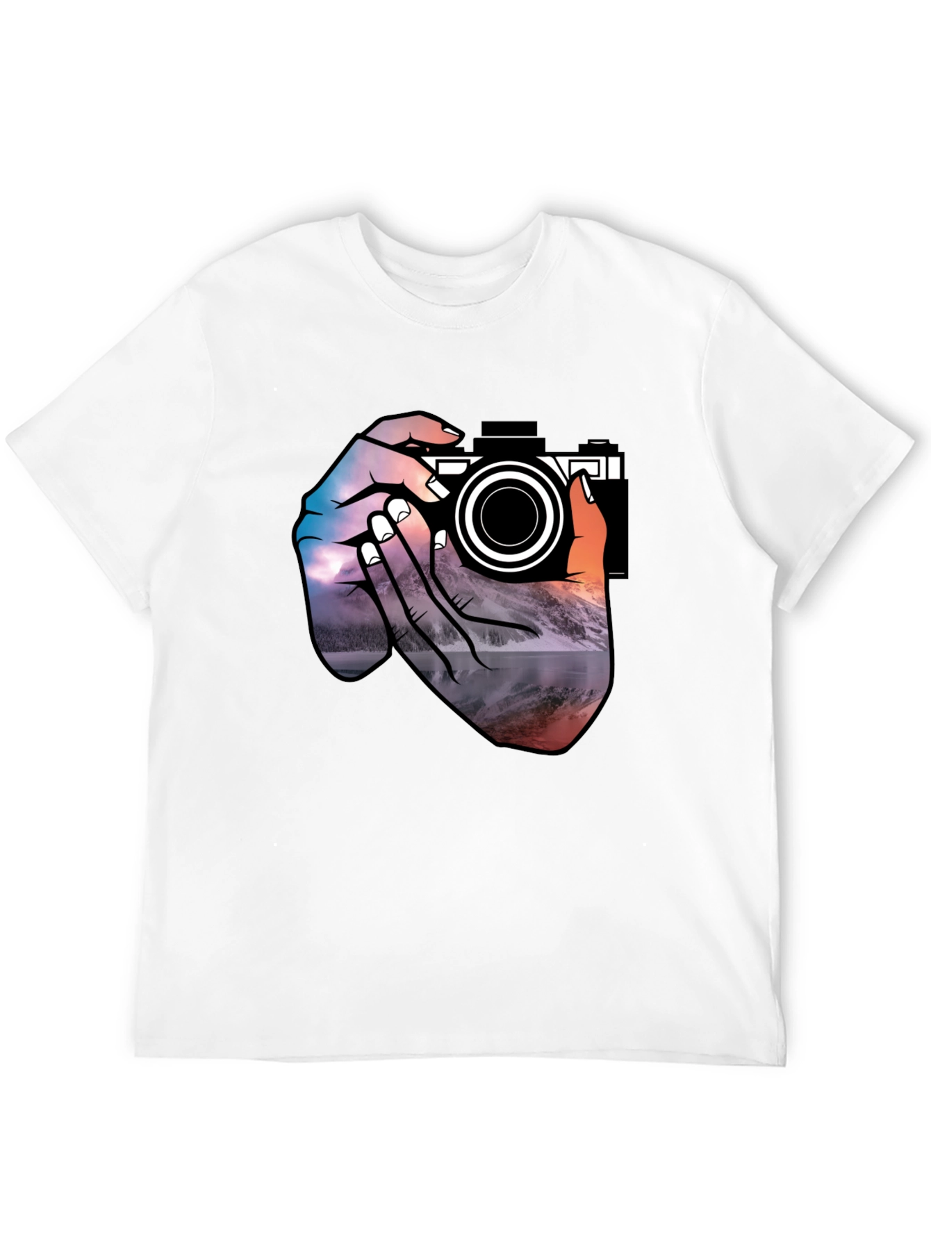 Photographers Vision Graphic Tee - Black Cotton T-Shirt
