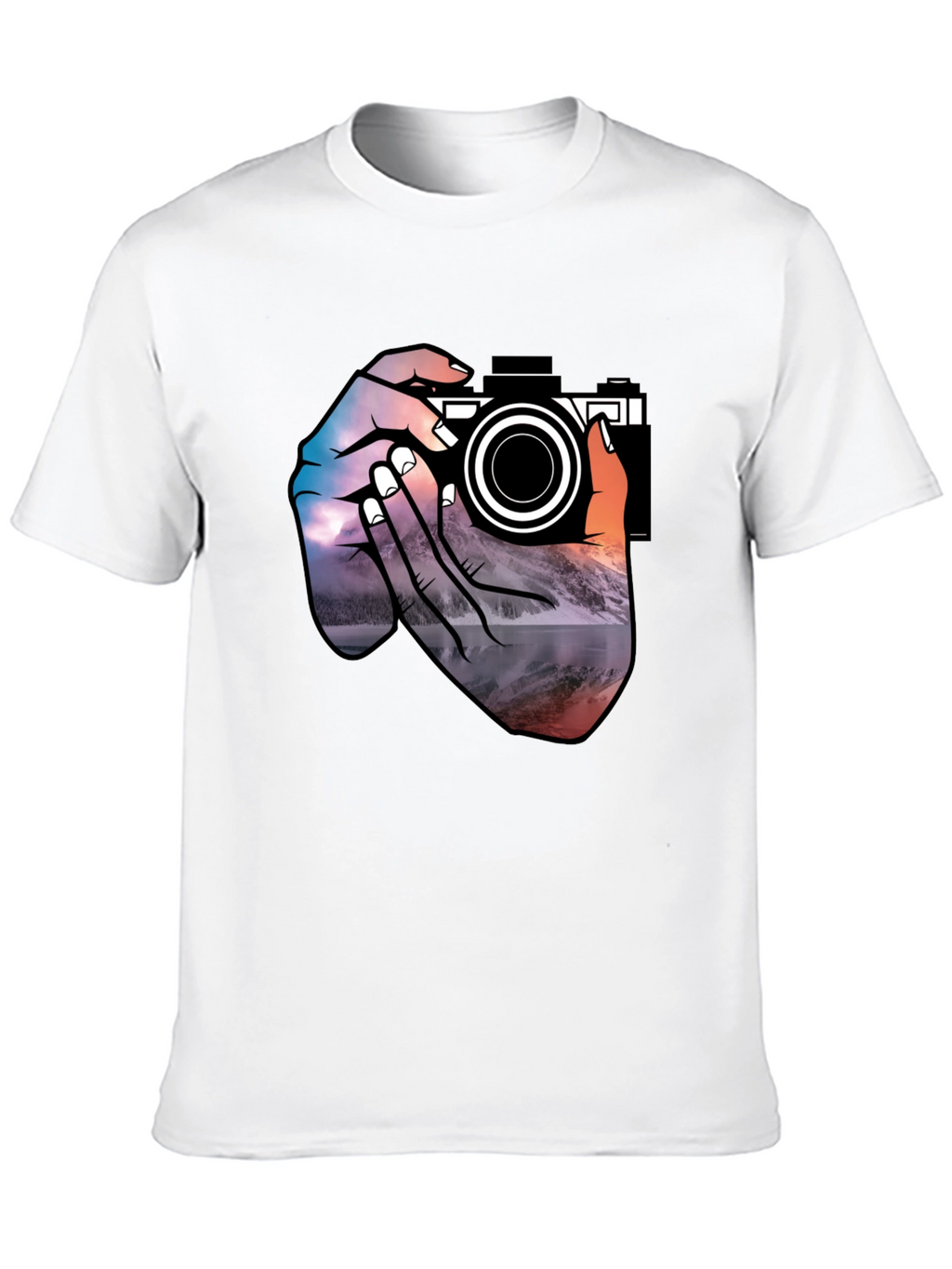 Photographers Vision Graphic Tee - Black Cotton T-Shirt