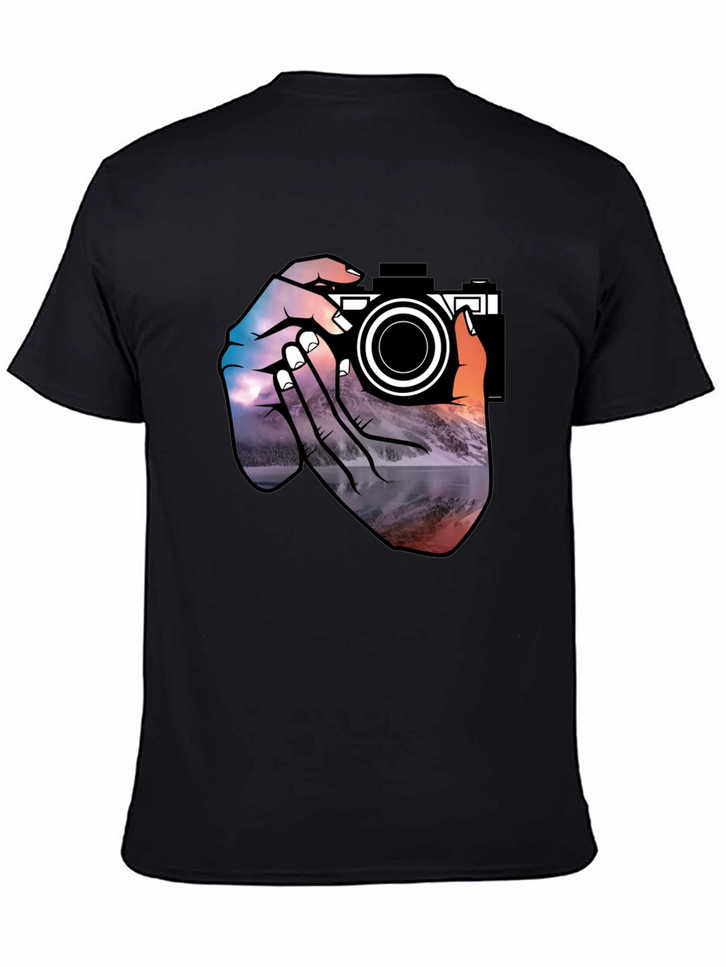 Photographers Vision Graphic Tee - Black Cotton T-Shirt