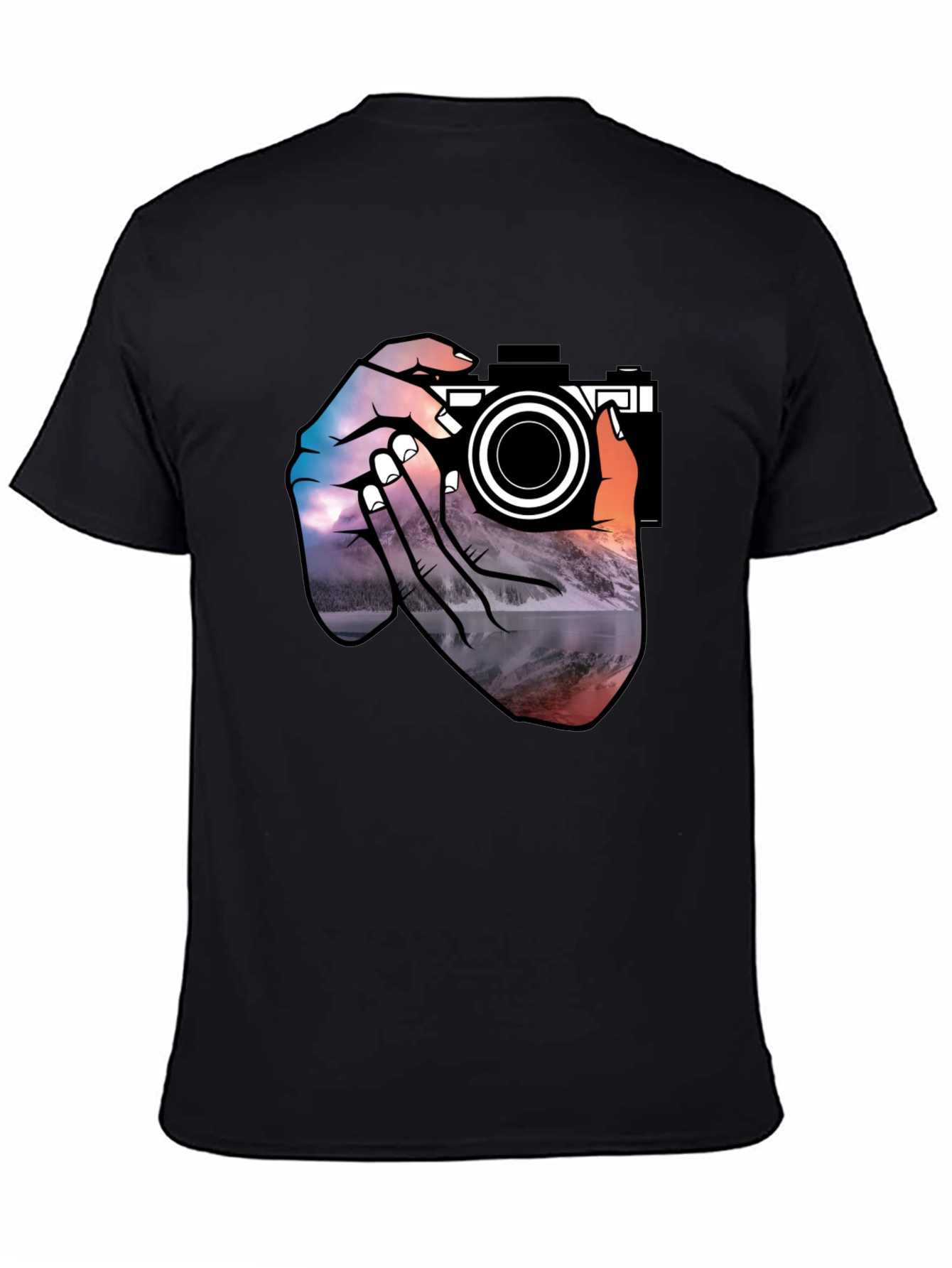 Photographers Vision Graphic Tee - Black Cotton T-Shirt