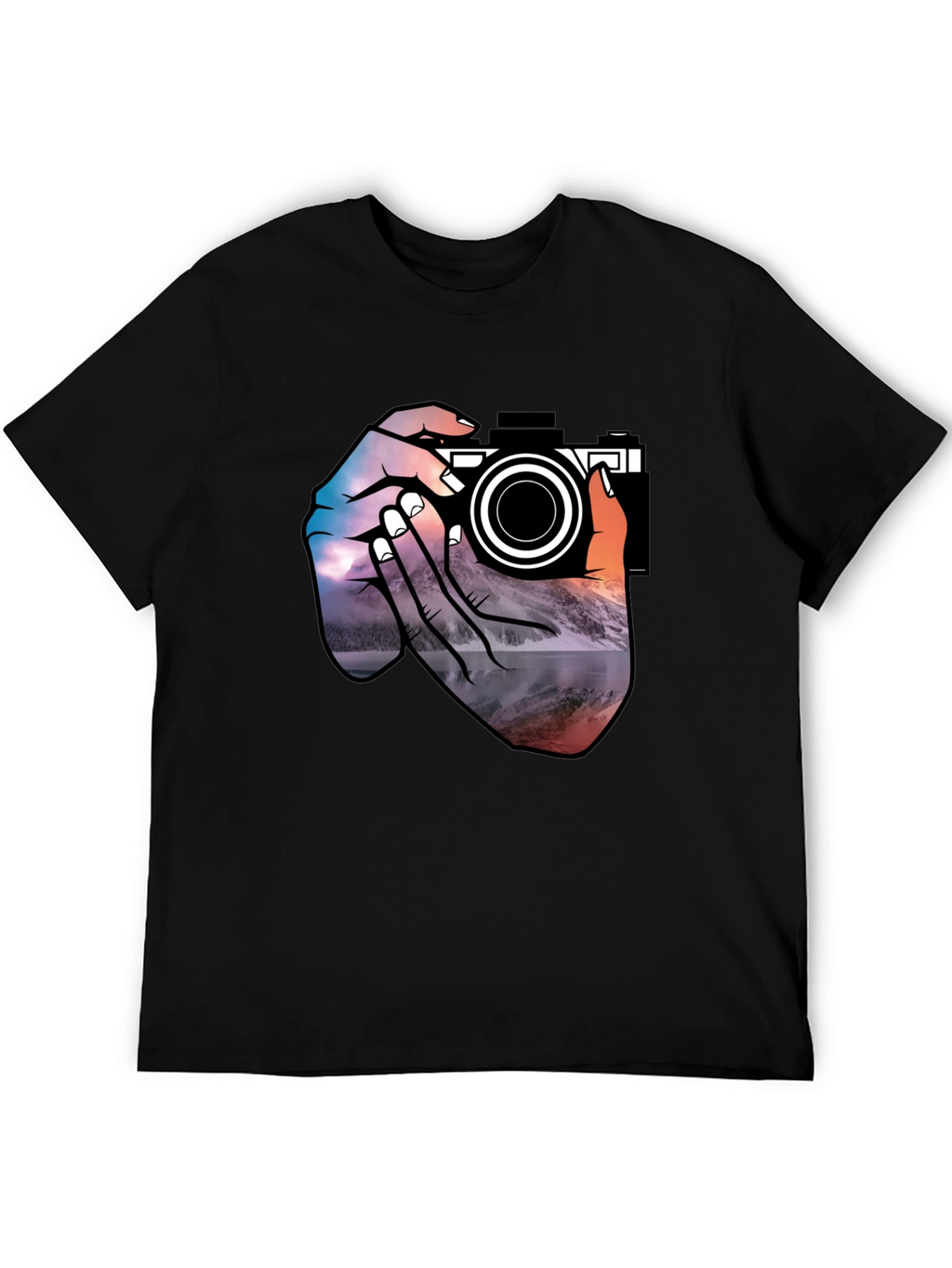 Photographers Vision Graphic Tee - Black Cotton T-Shirt
