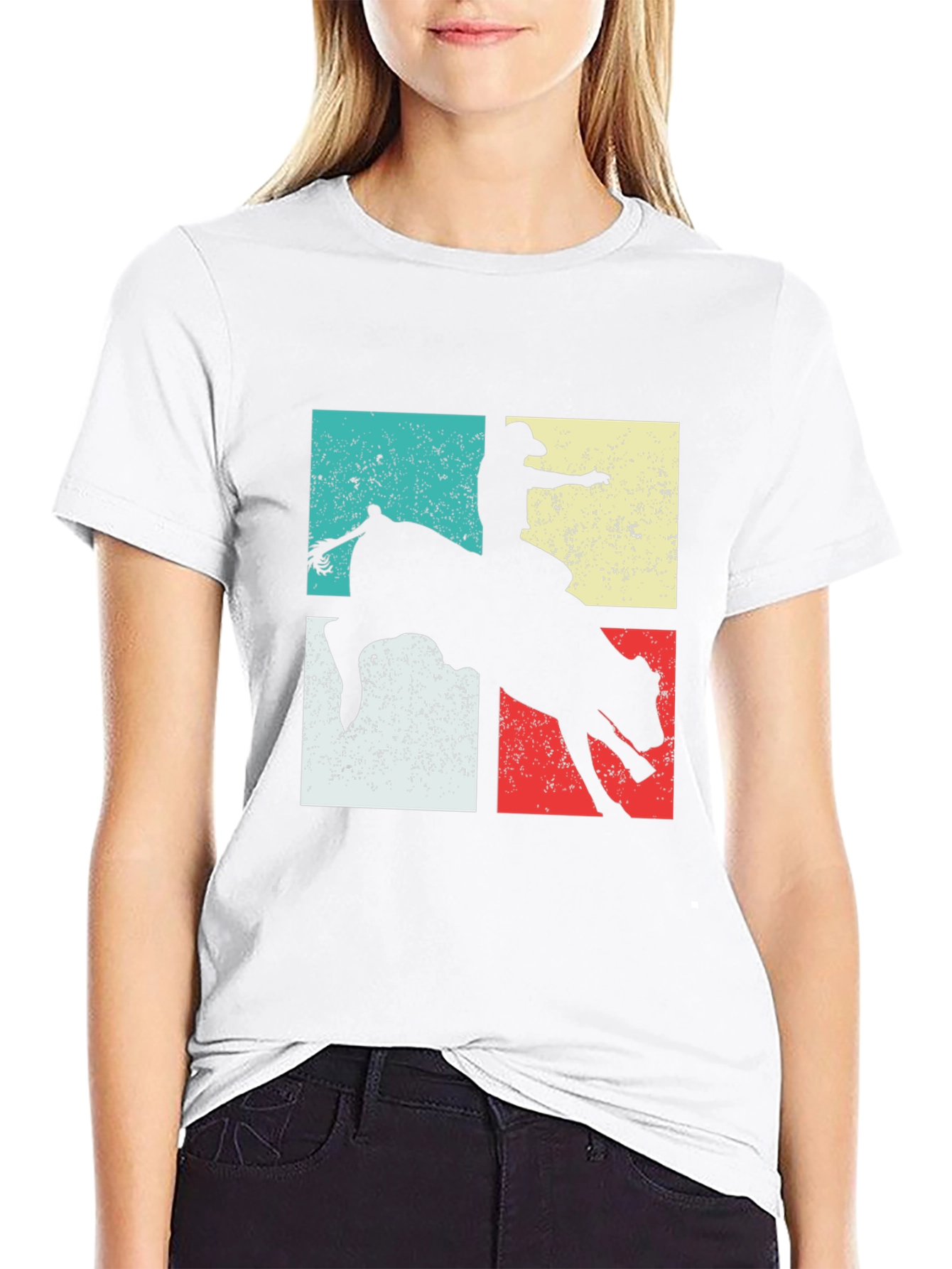 Retro Rodeo Rider Graphic T-Shirt