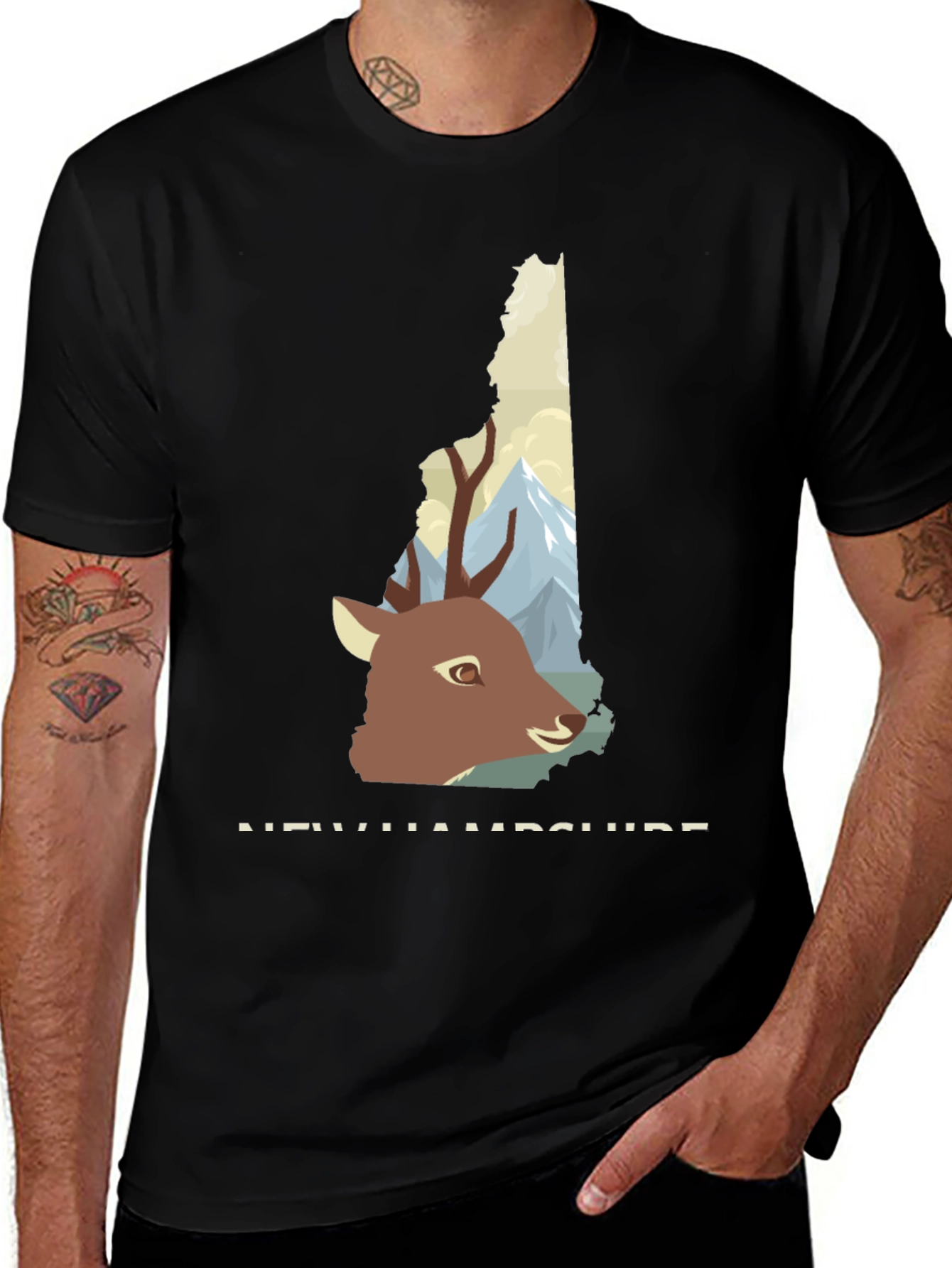 New Hampshire Deer Graphic Tee